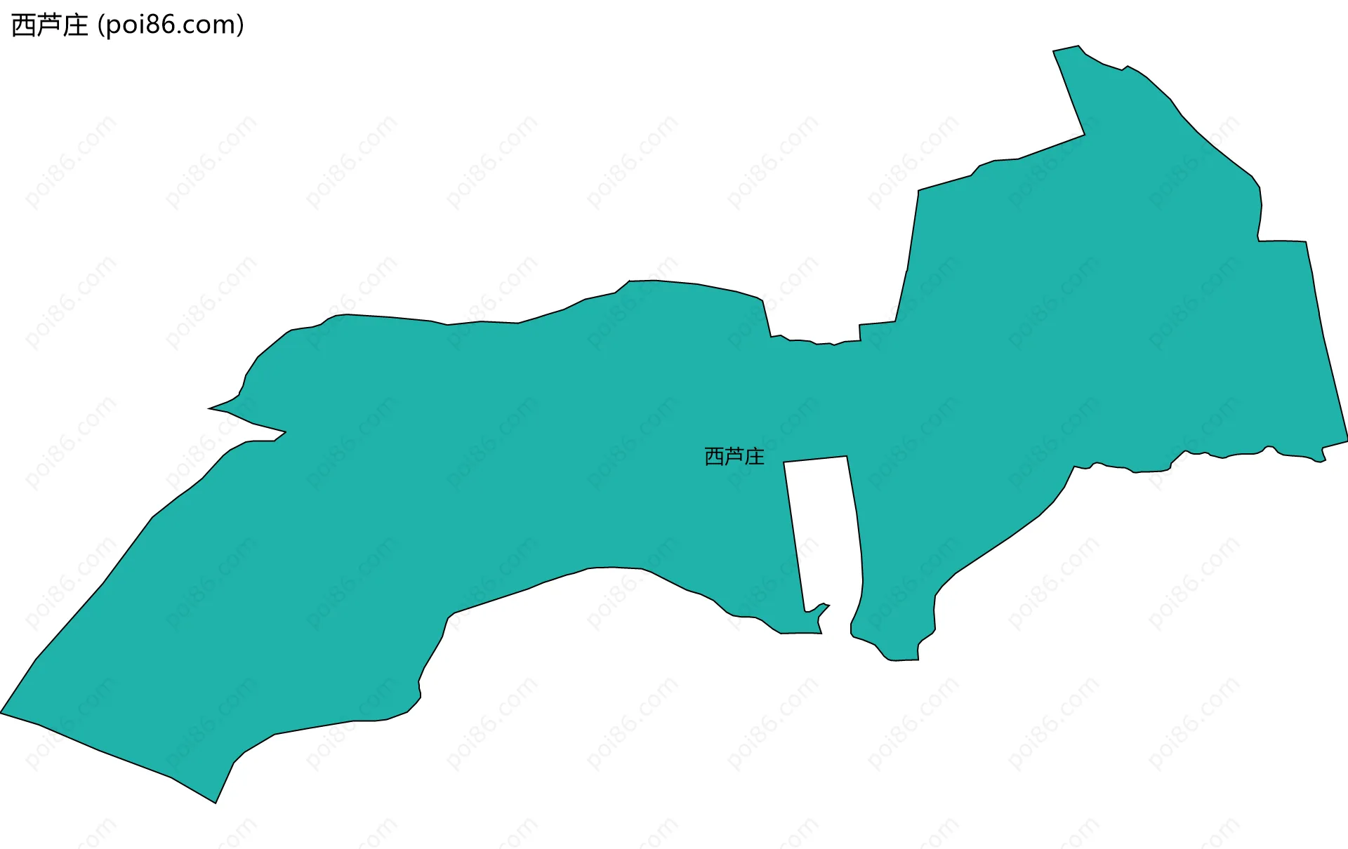 西芦庄边界地图