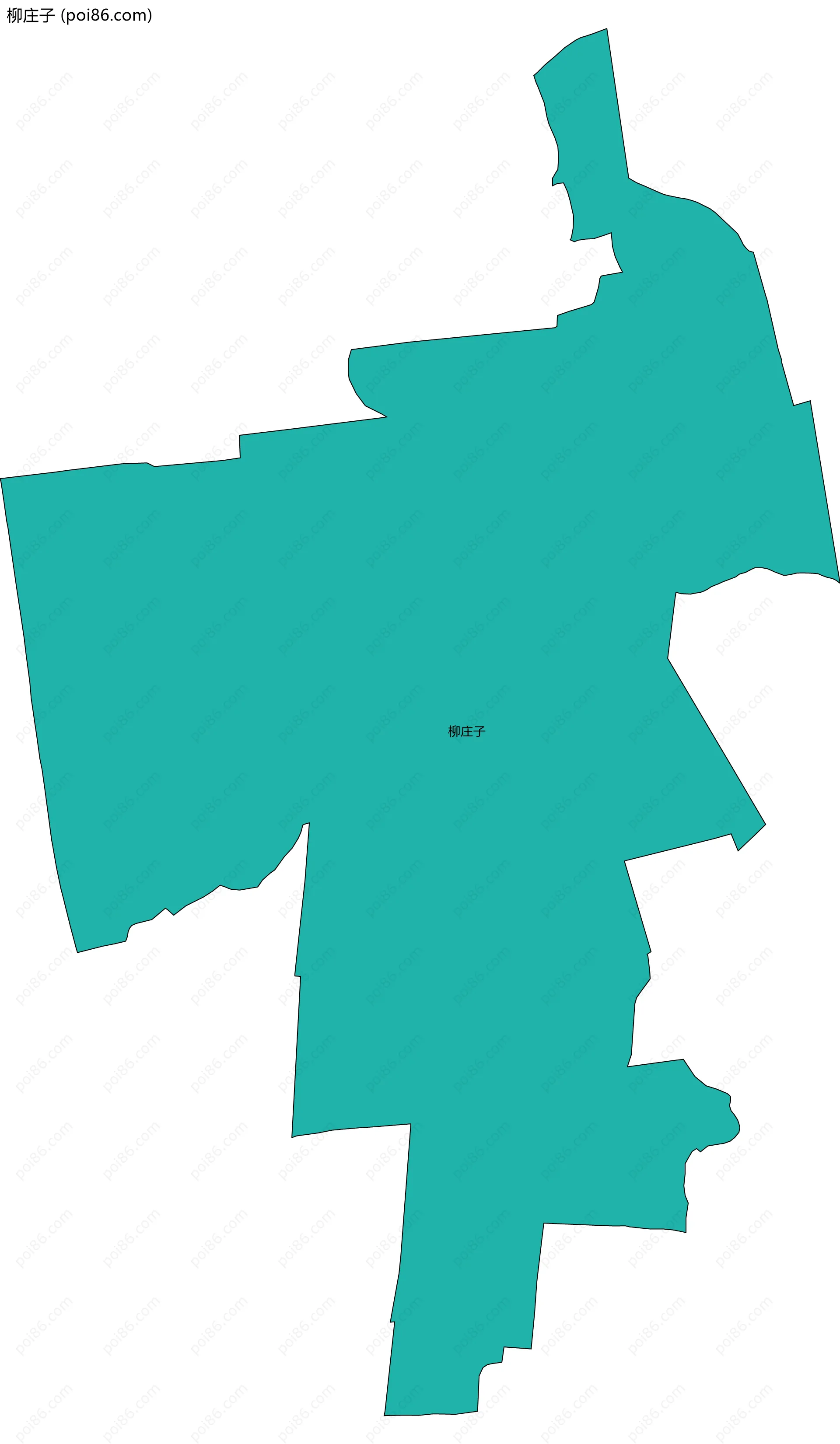 柳庄子边界地图