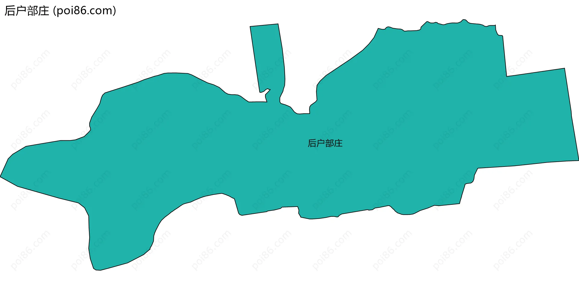 后户部庄边界地图