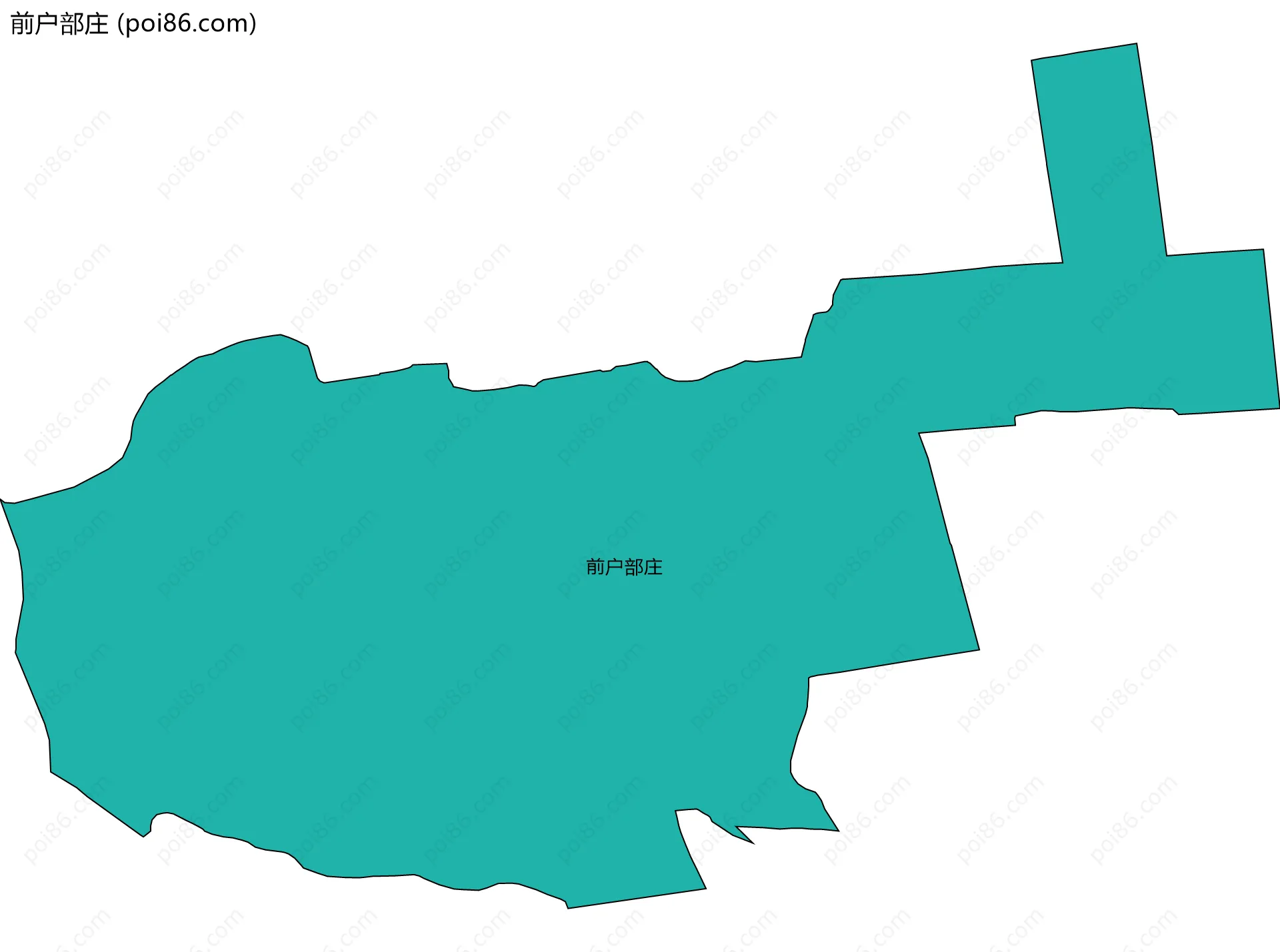 前户部庄边界地图