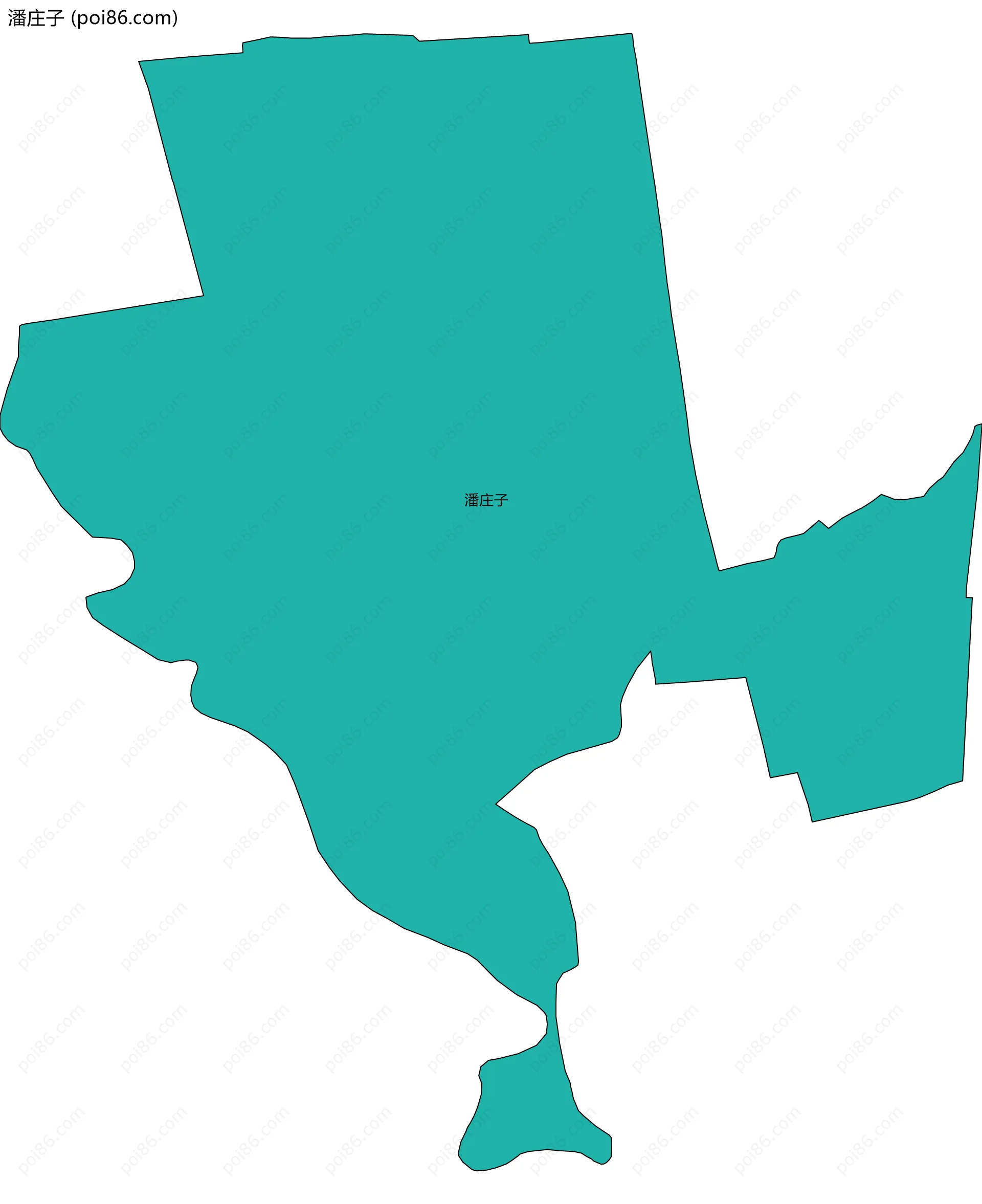 潘庄子边界地图