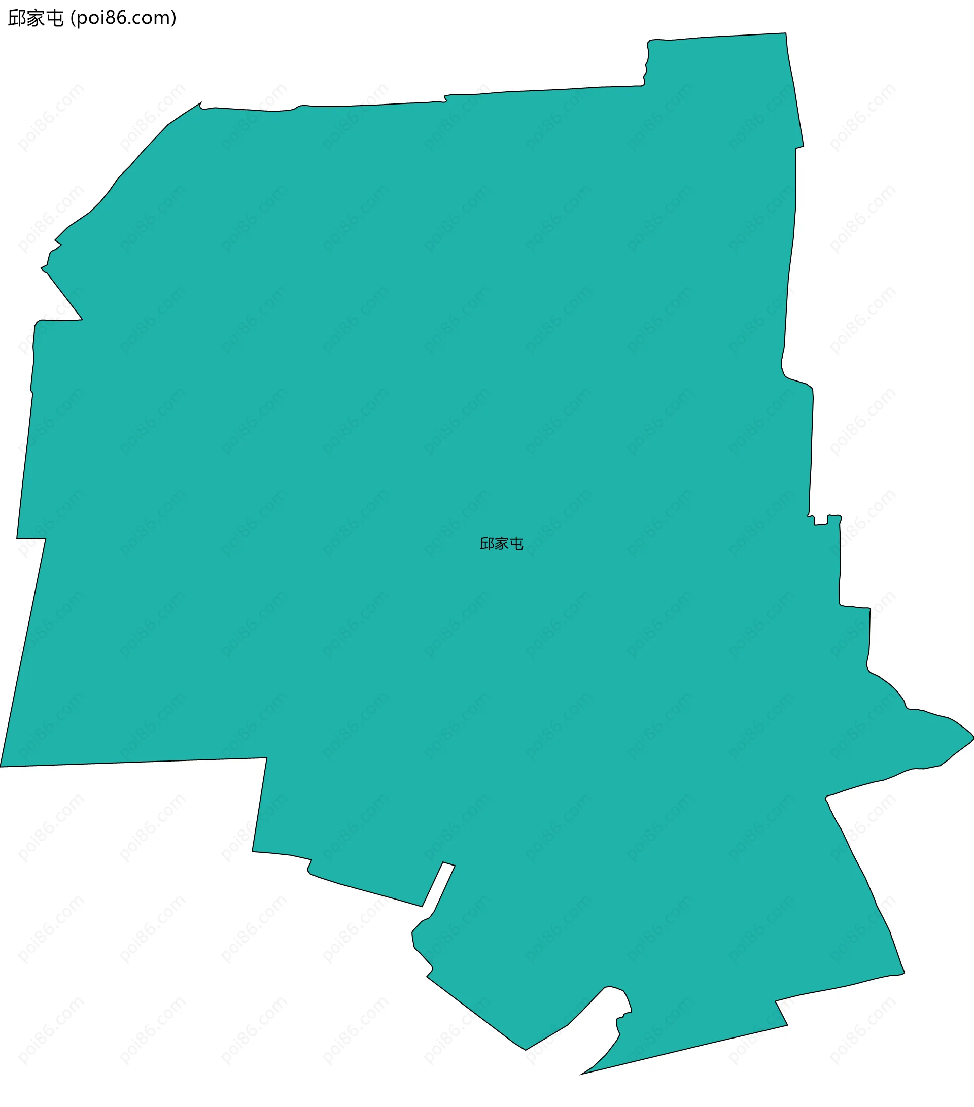 邱家屯边界地图