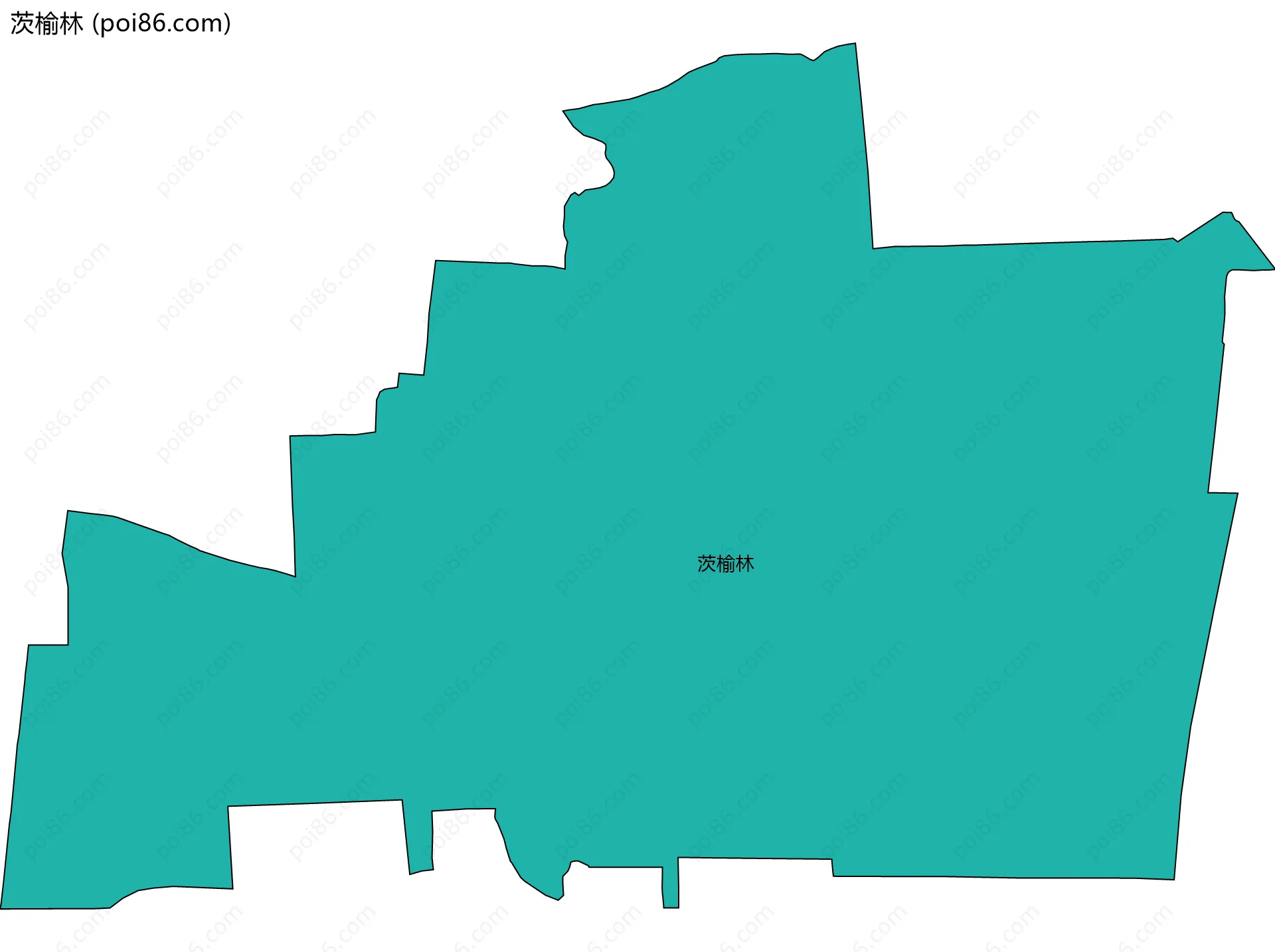 茨榆林边界地图