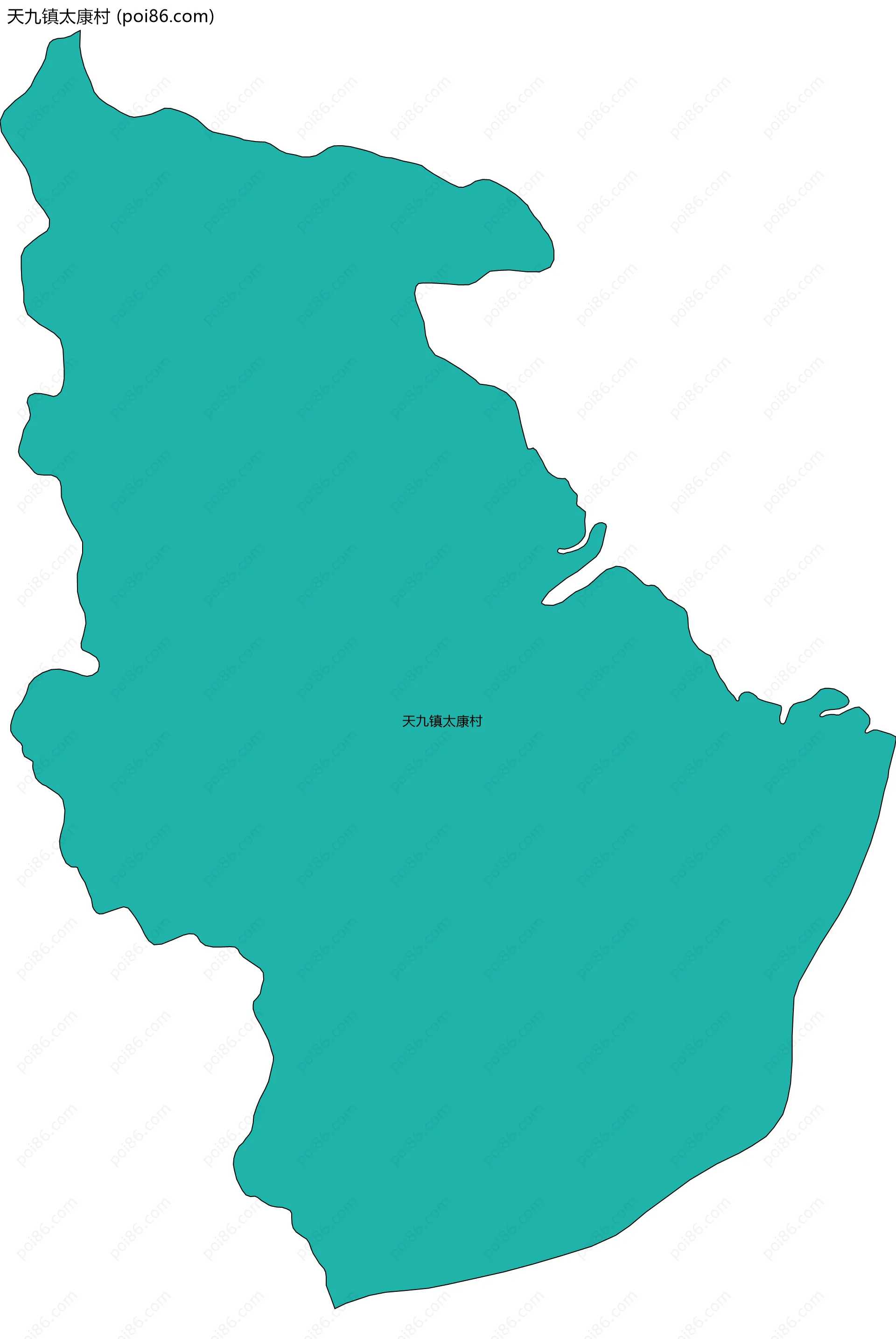 天九镇太康村边界地图