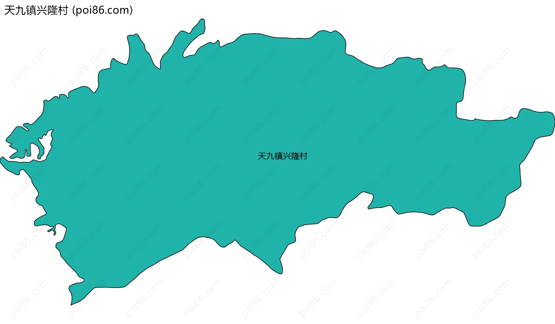 天九镇兴隆村边界地图
