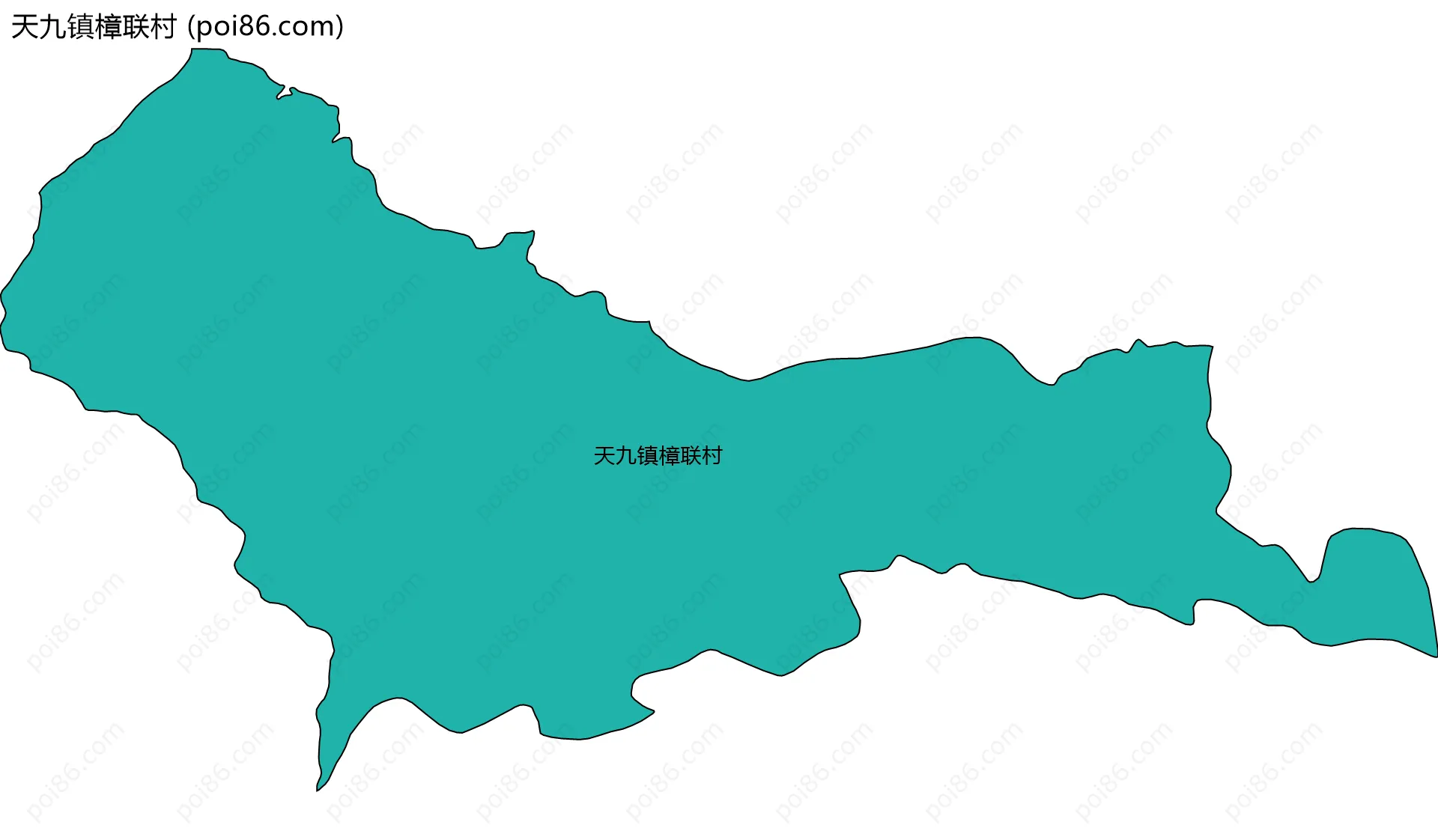 天九镇樟联村边界地图