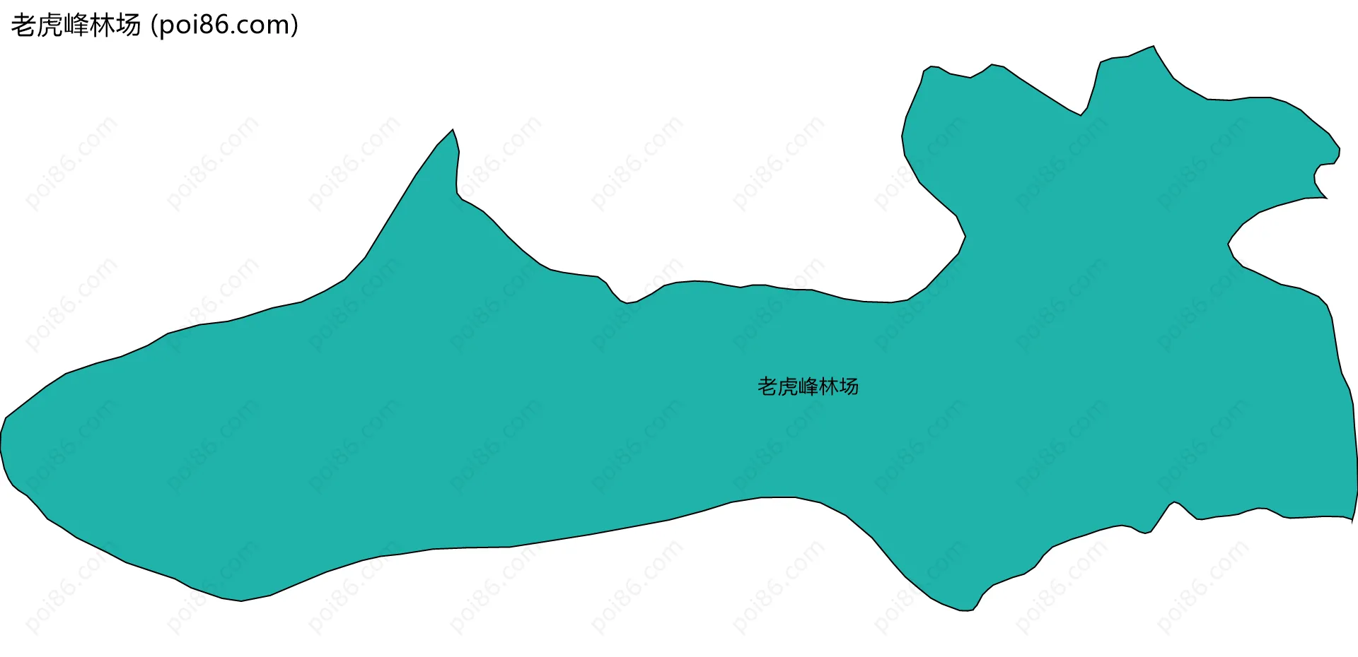 老虎峰林场边界地图