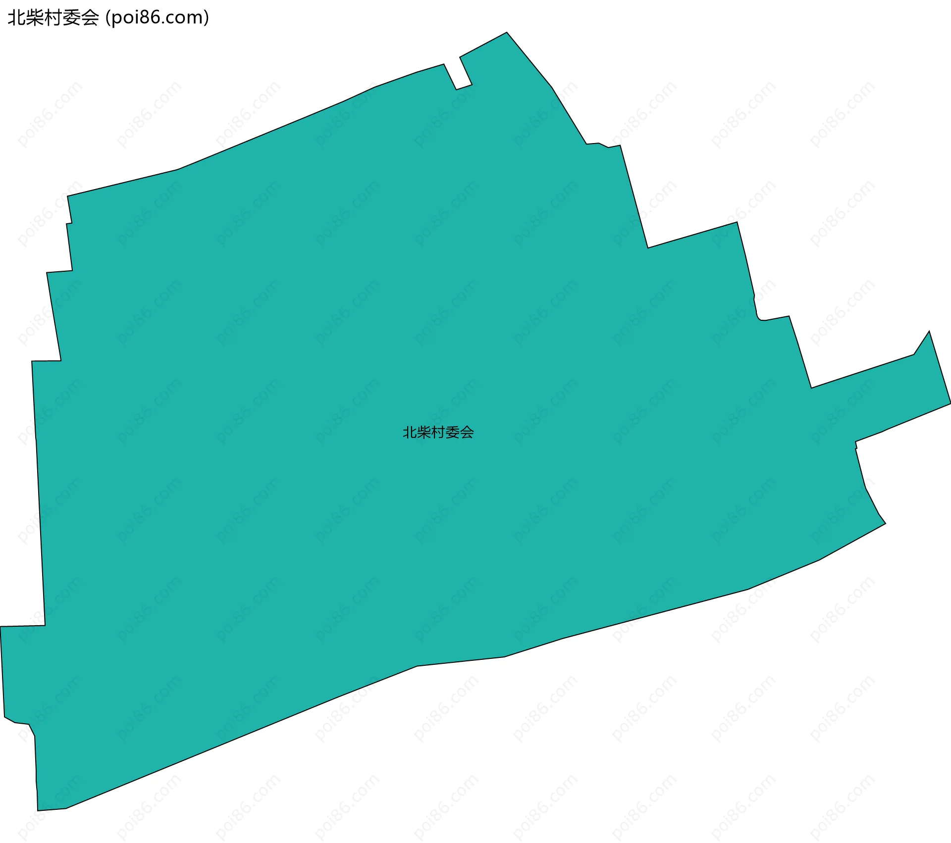 北柴村委会边界地图