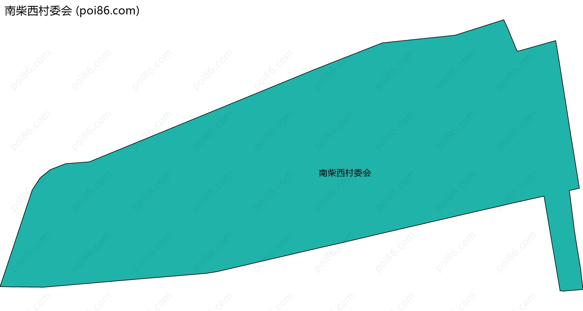 南柴西村委会边界地图