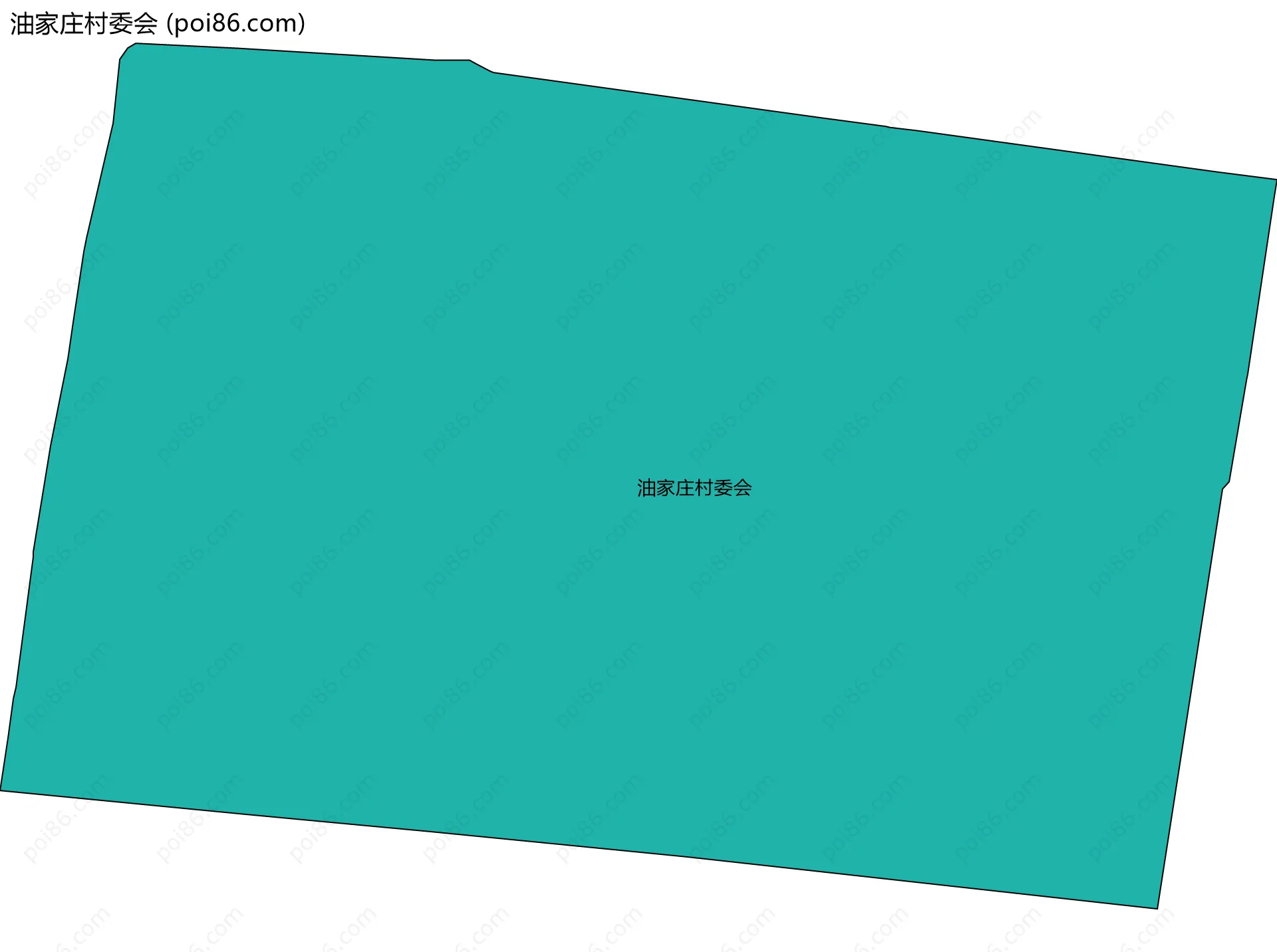 油家庄村委会边界地图