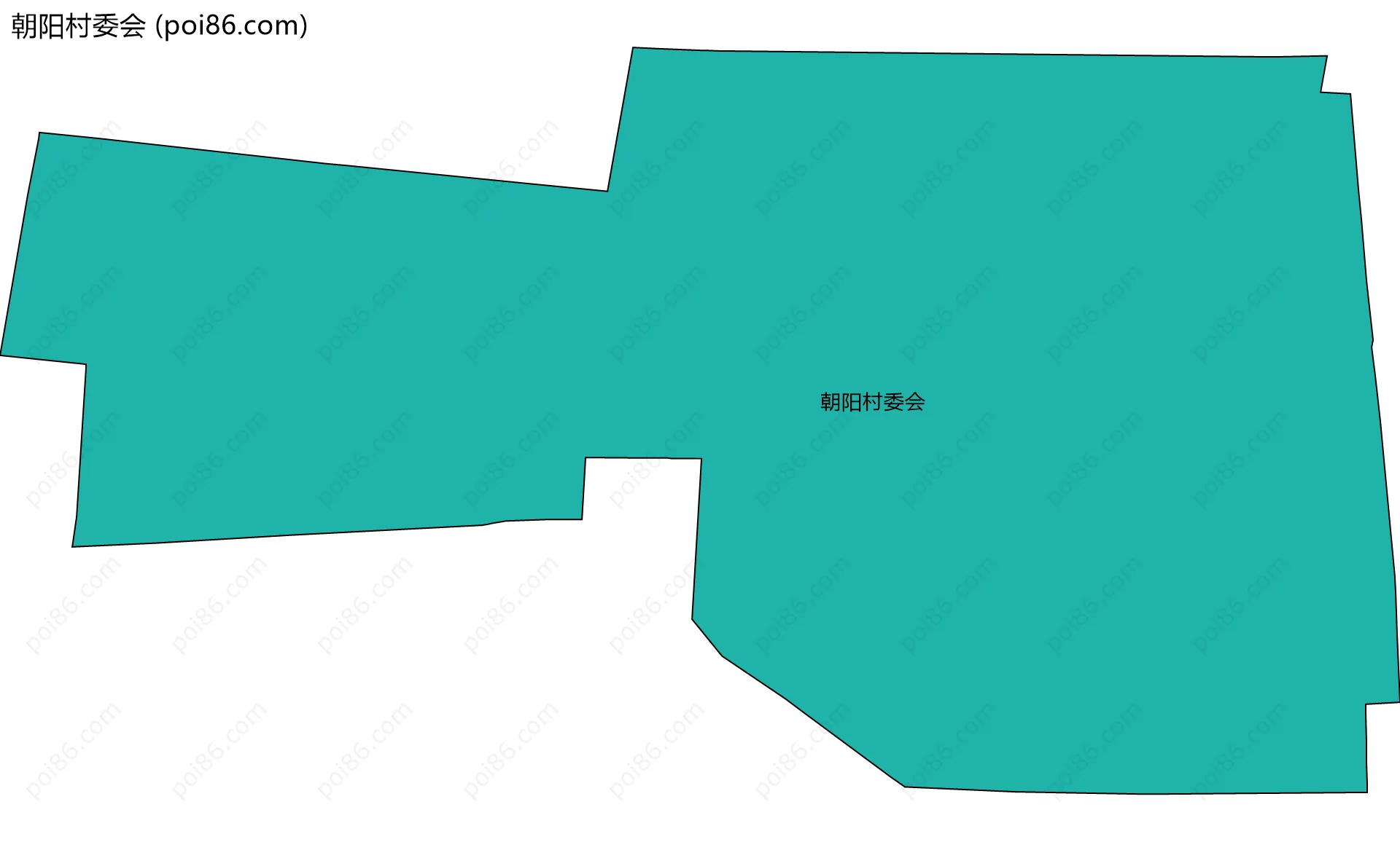 朝阳村委会边界地图