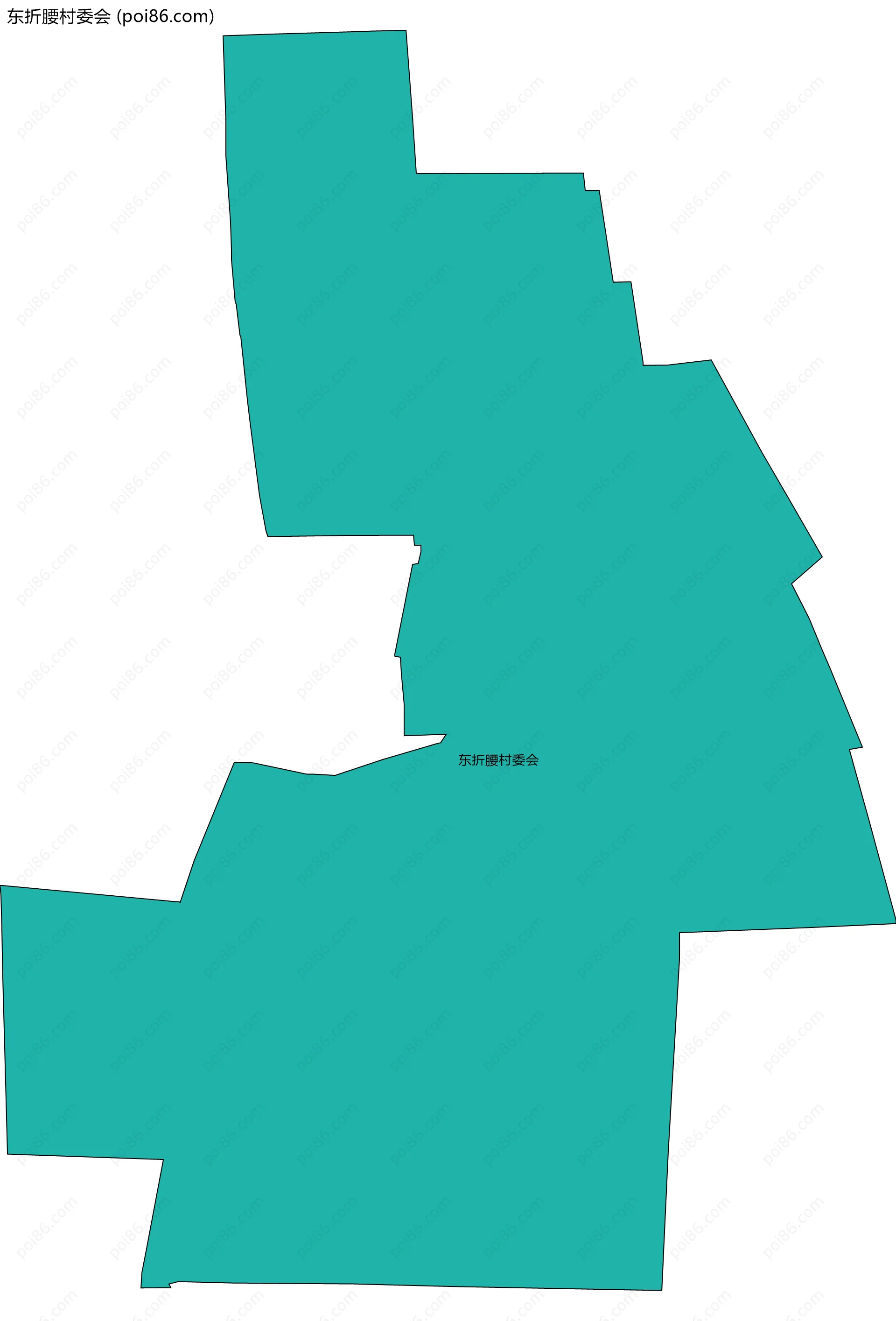 东折腰村委会边界地图