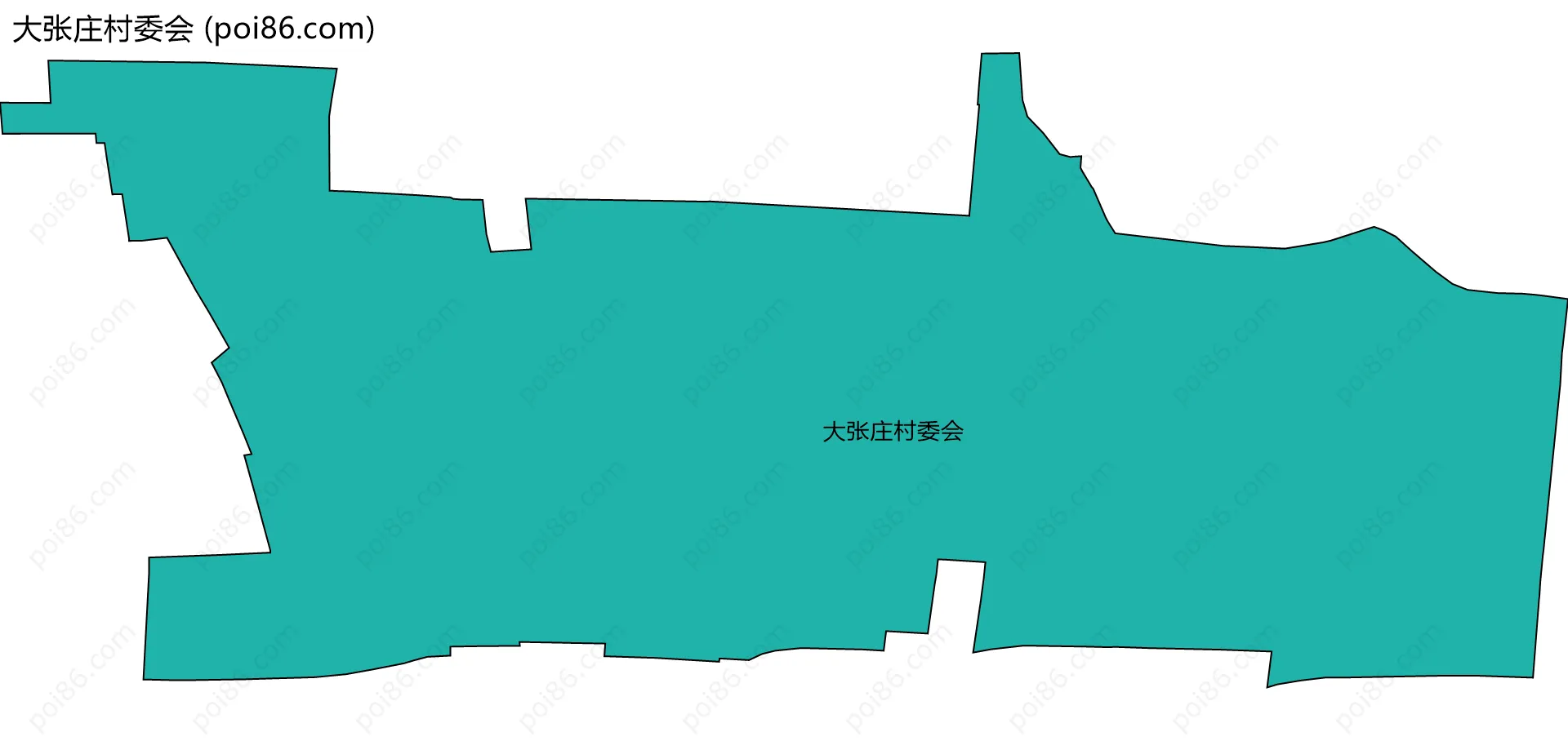 大张庄村委会边界地图