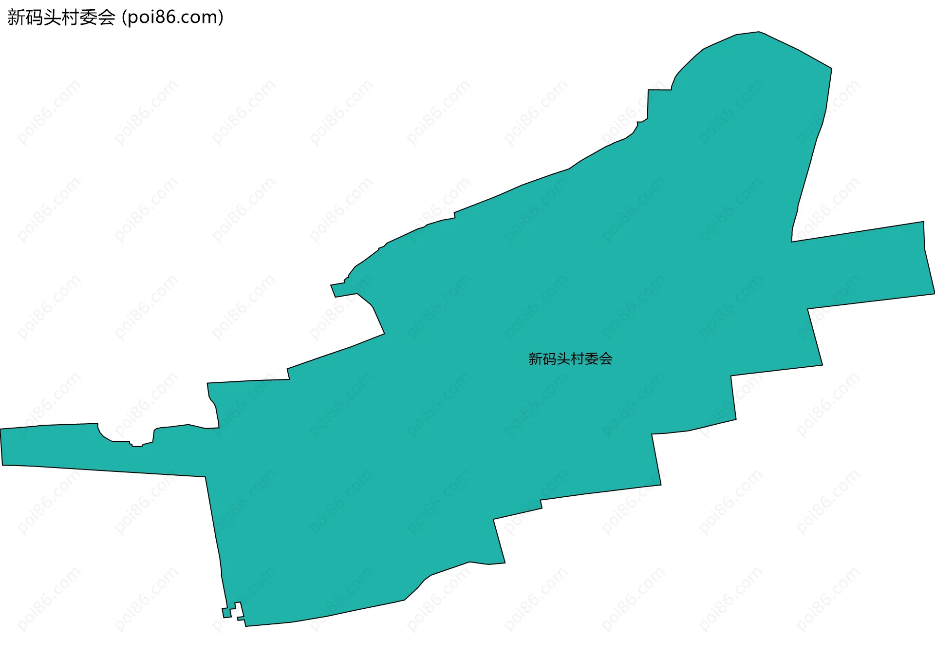 新码头村委会边界地图