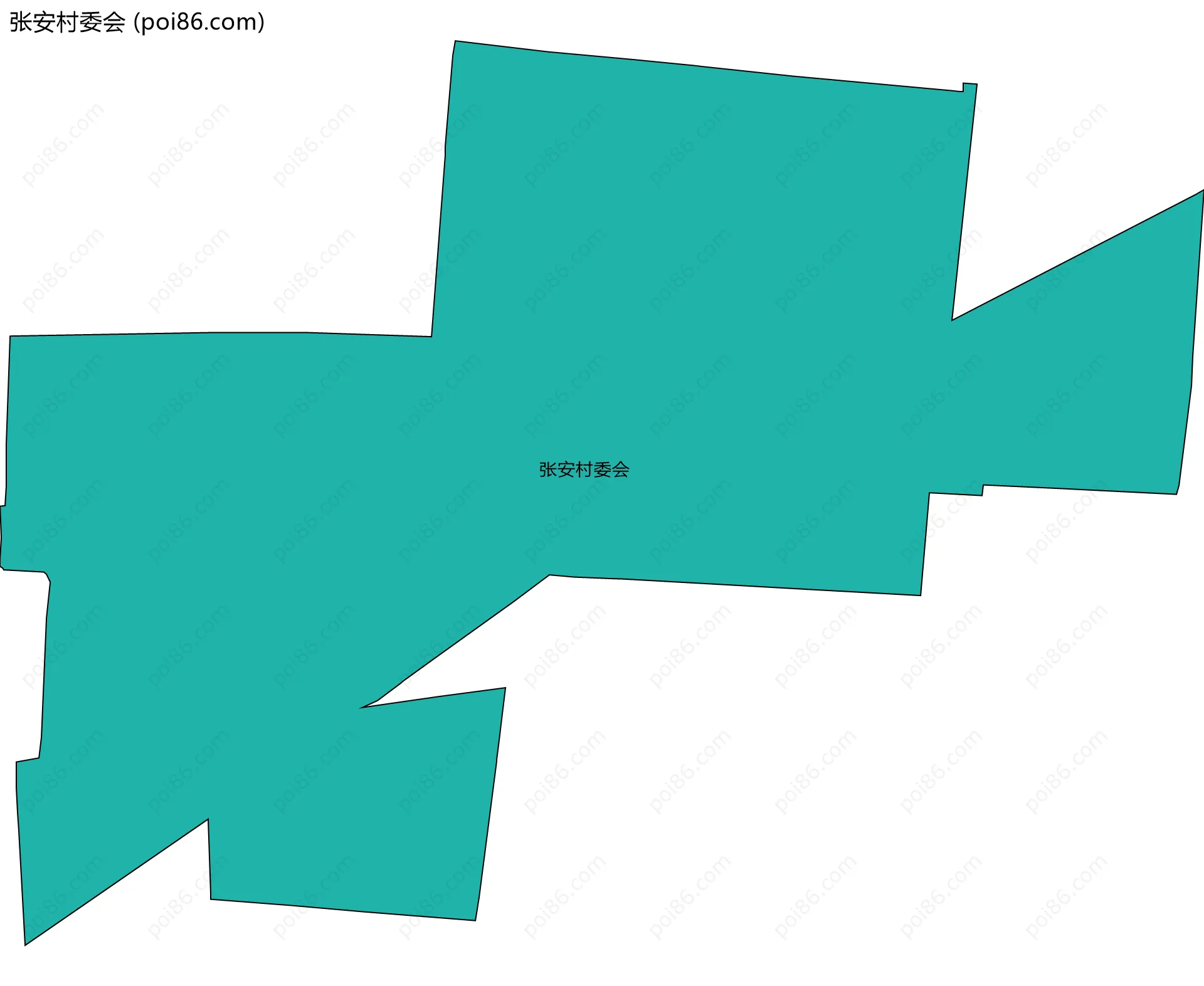 张安村委会边界地图
