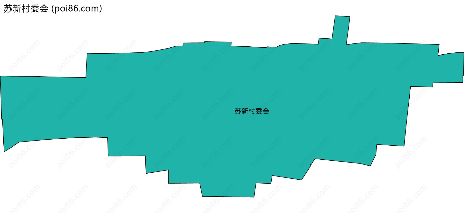 苏新村委会边界地图