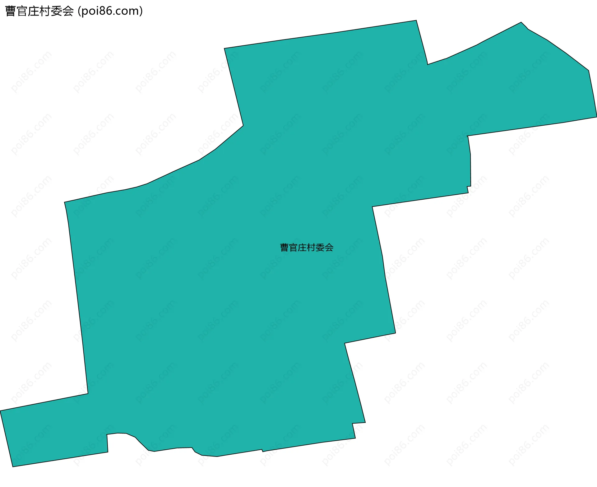 曹官庄村委会边界地图