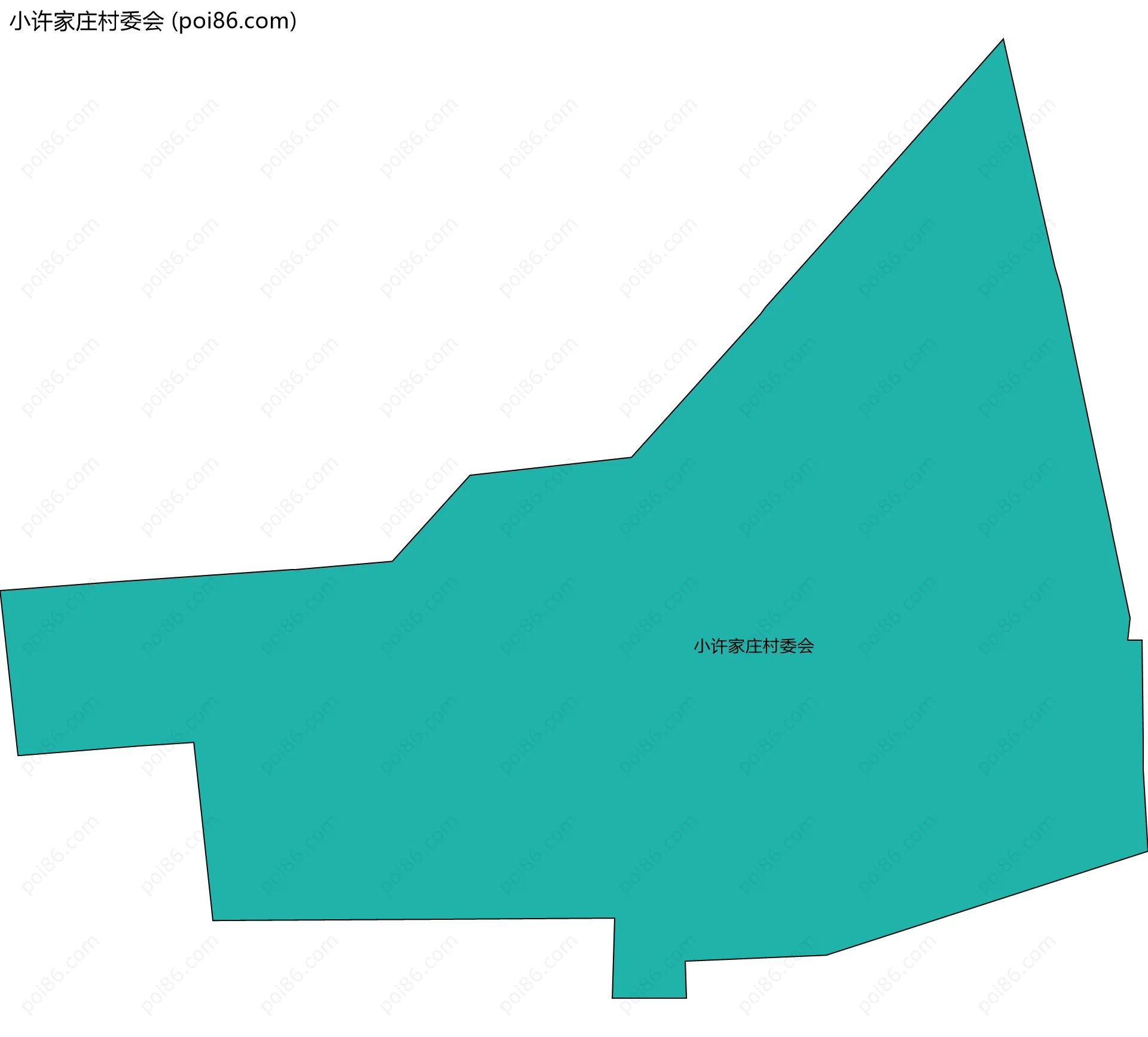 小许家庄村委会边界地图