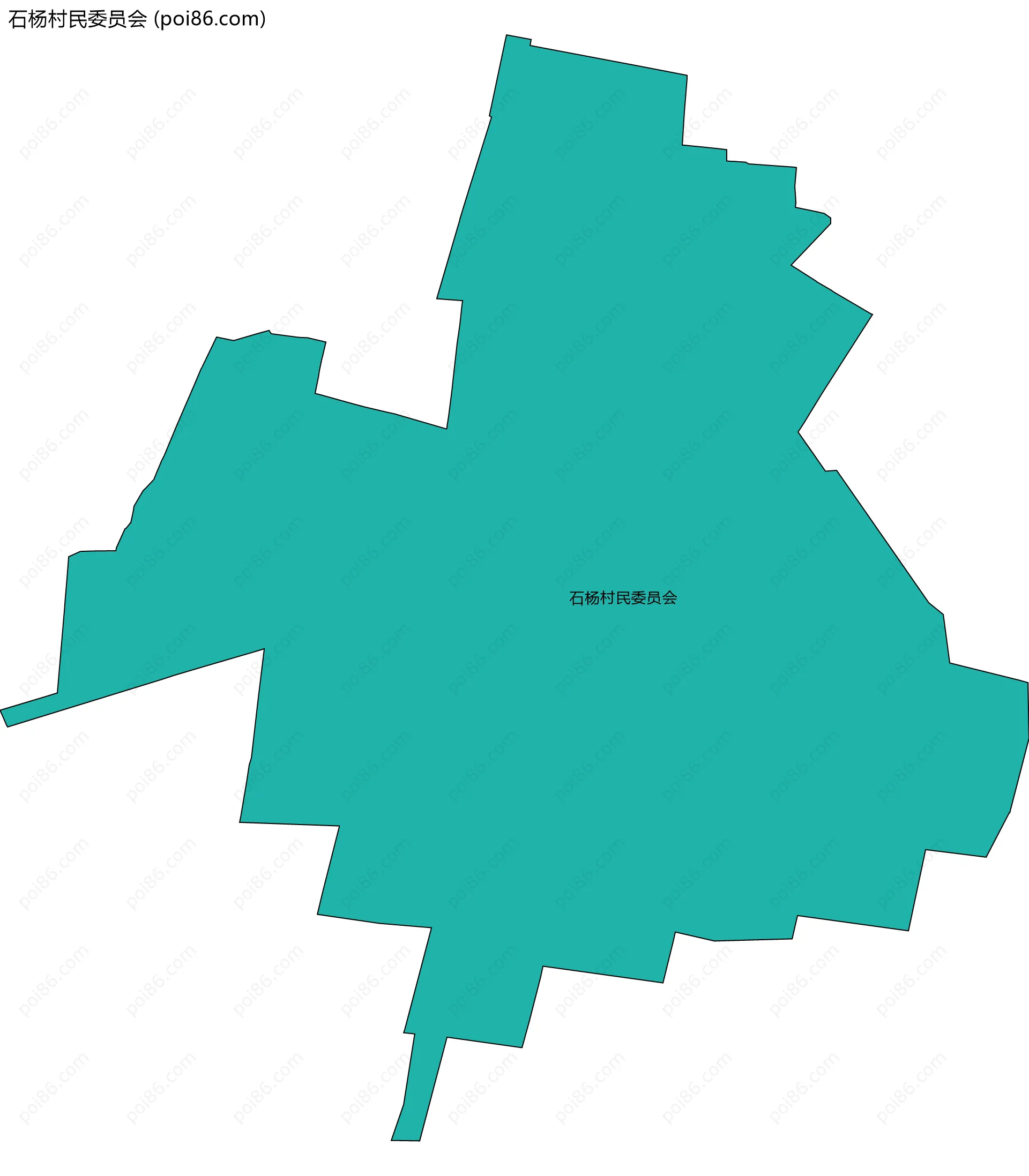 石杨村民委员会边界地图
