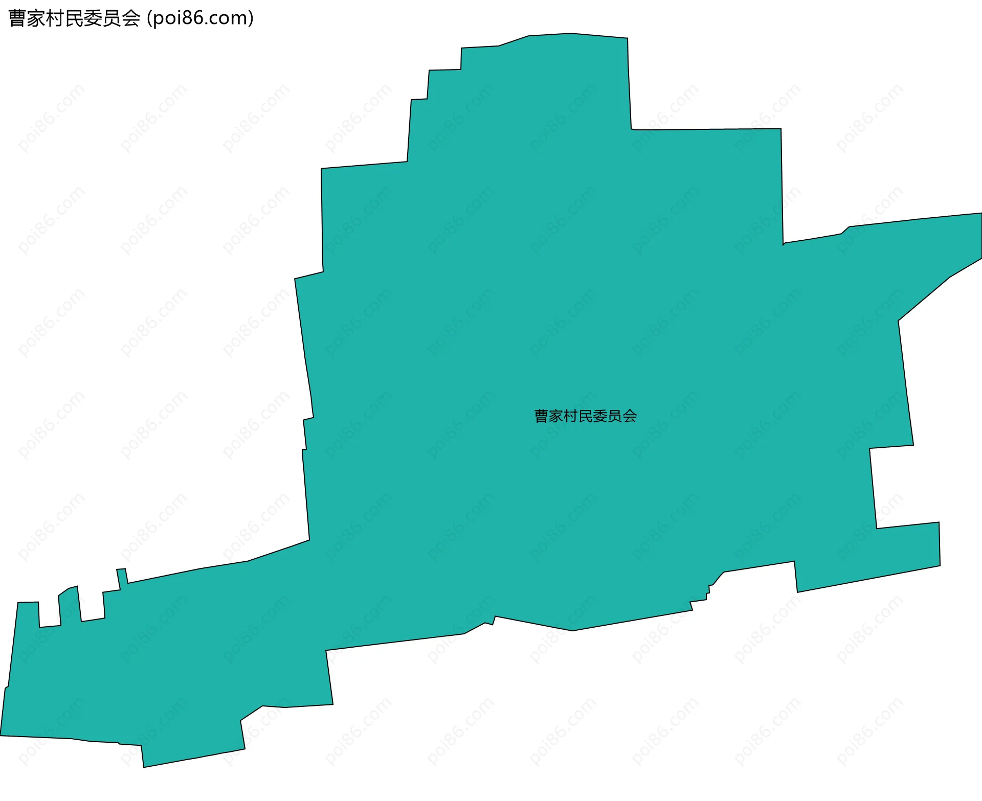 曹家村民委员会边界地图