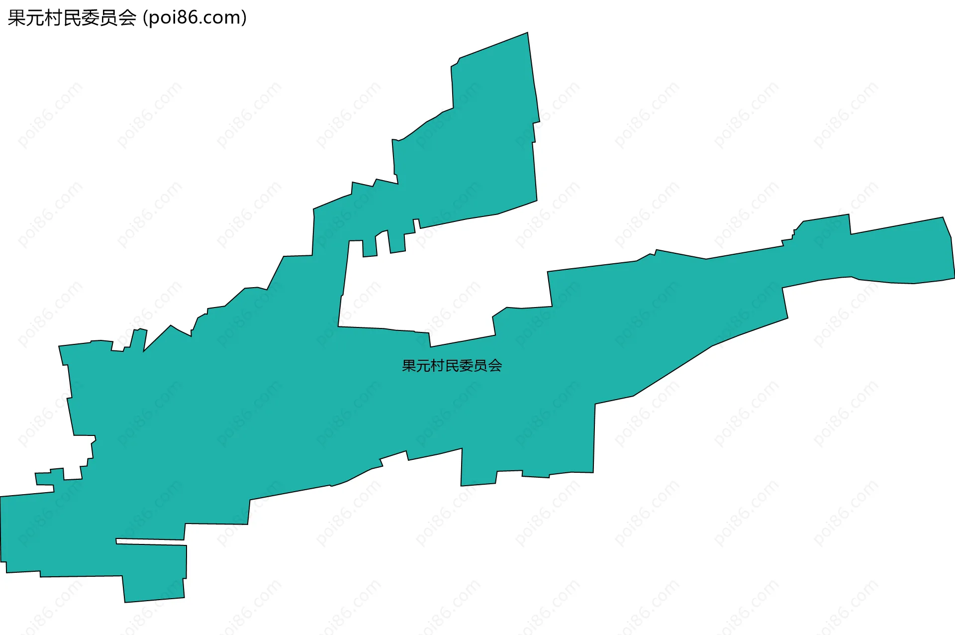 果元村民委员会边界地图