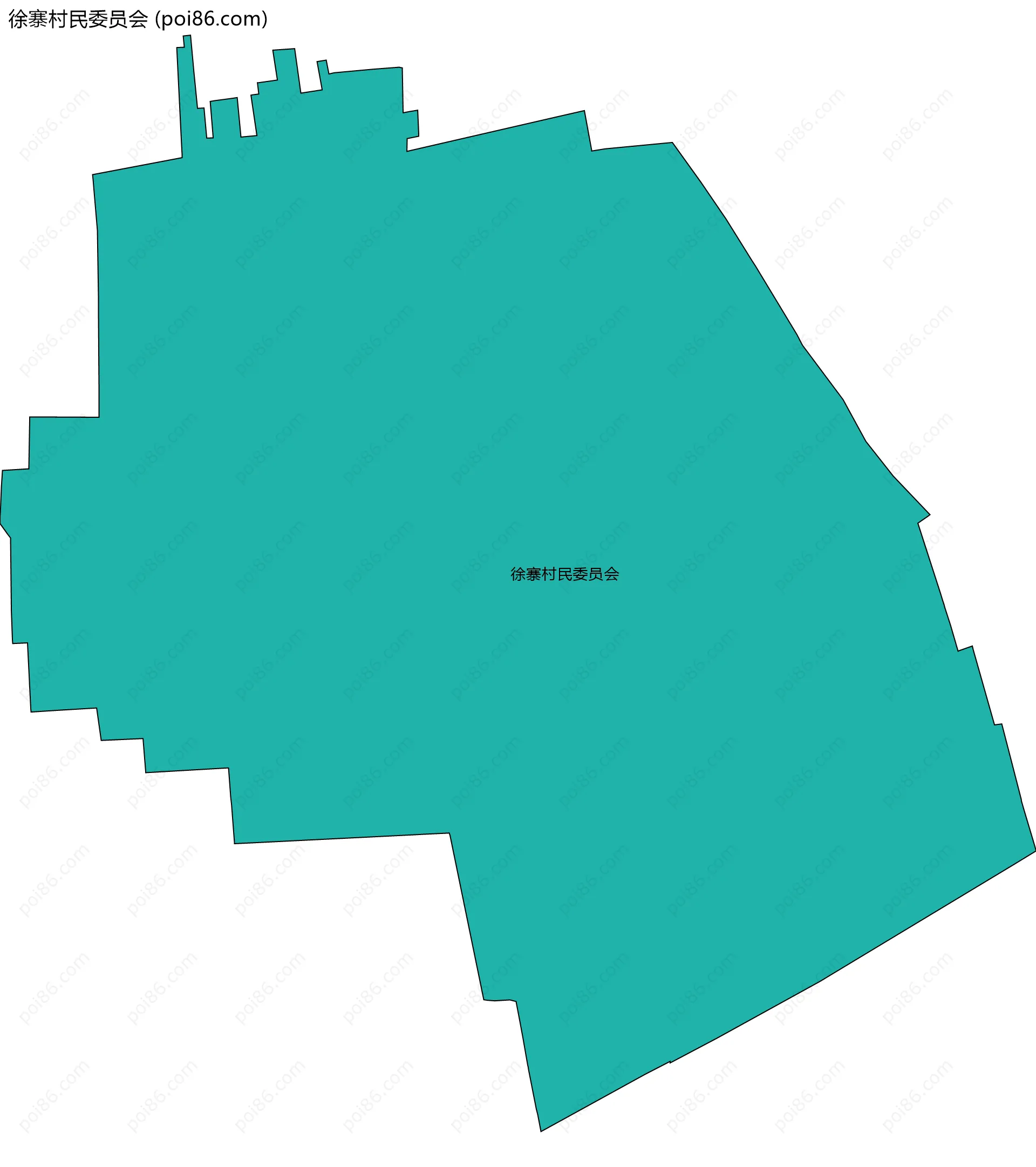 徐寨村民委员会边界地图