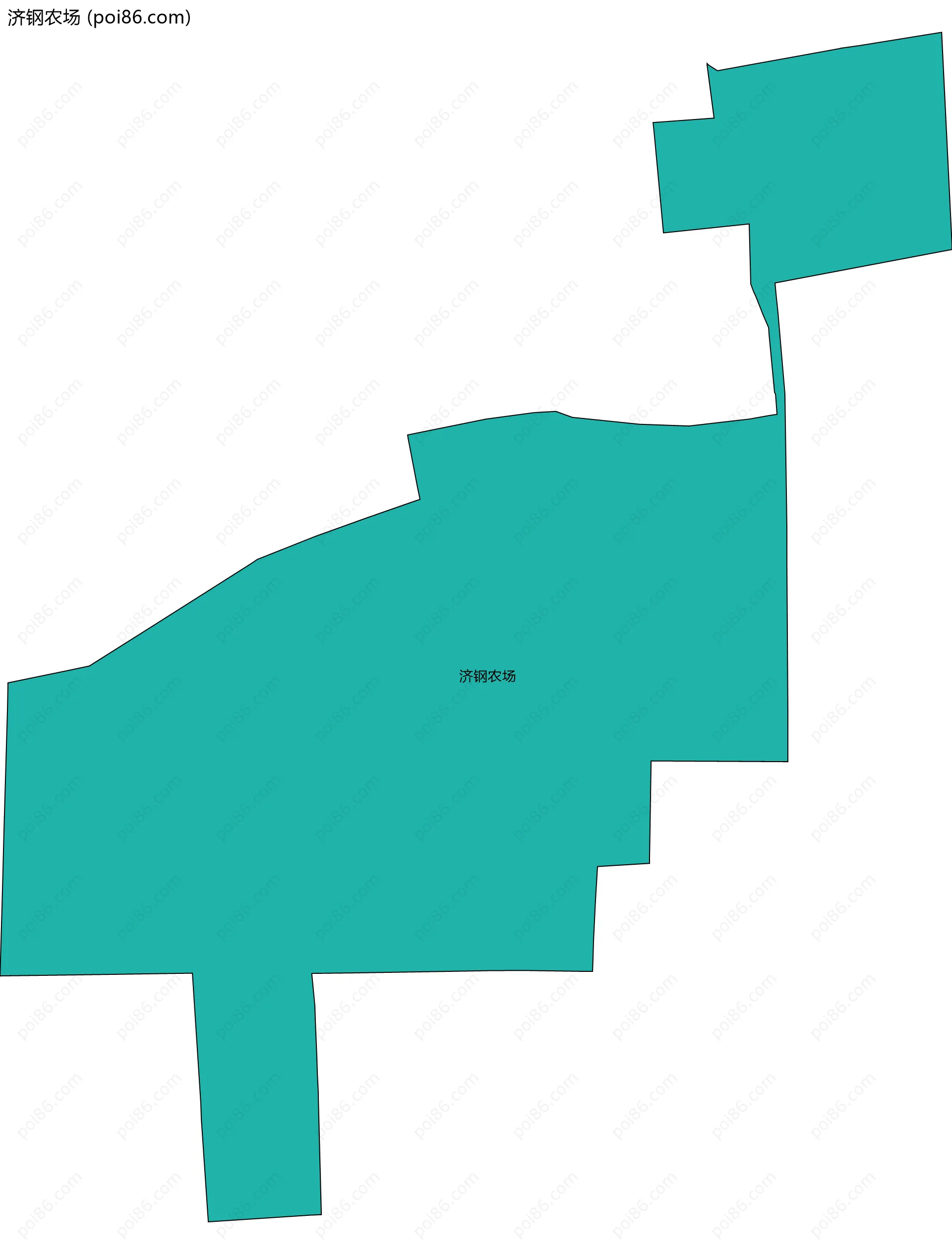 济钢农场边界地图