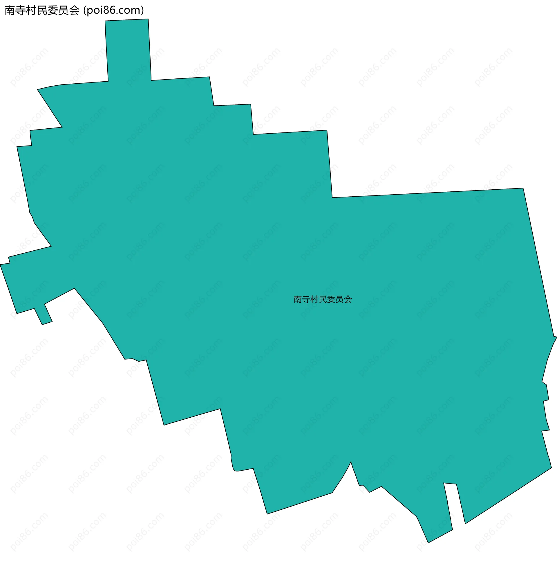 南寺村民委员会边界地图