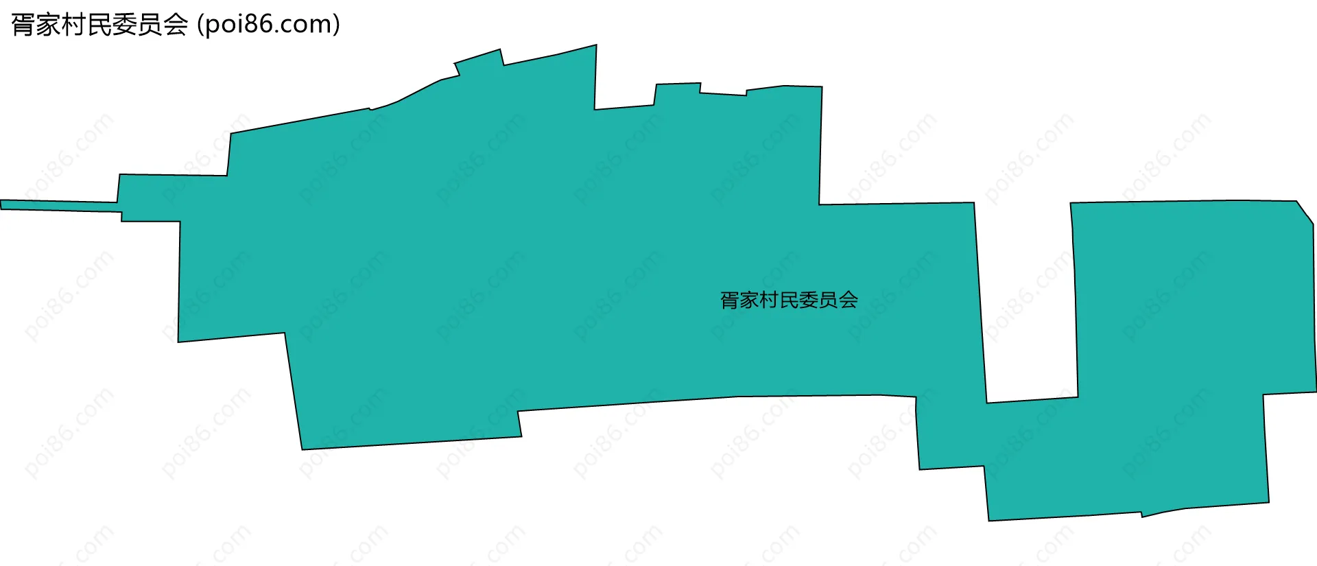 胥家村民委员会边界地图