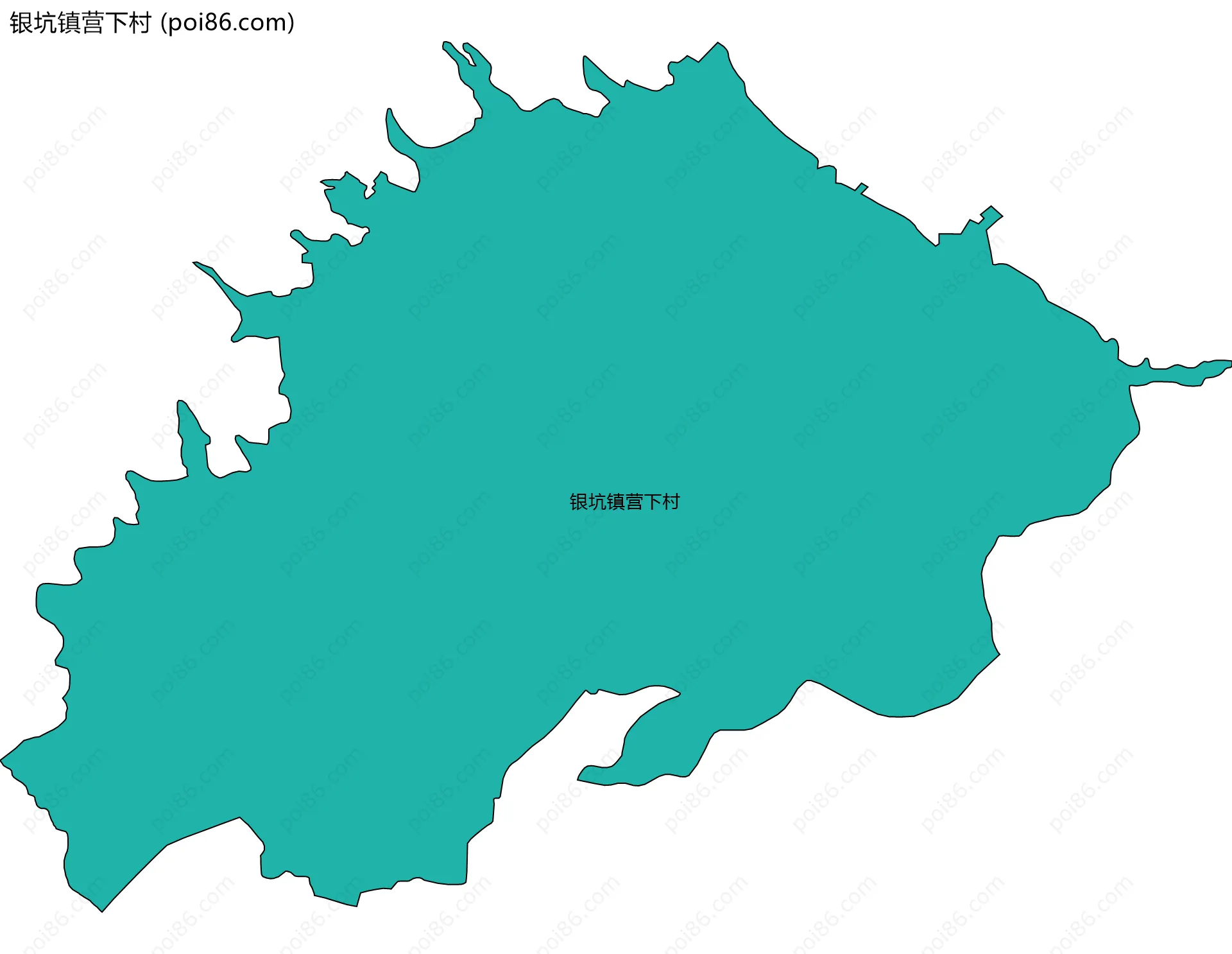 银坑镇营下村边界地图