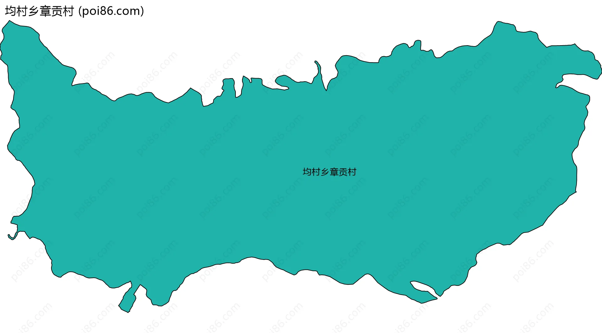 均村乡章贡村边界地图