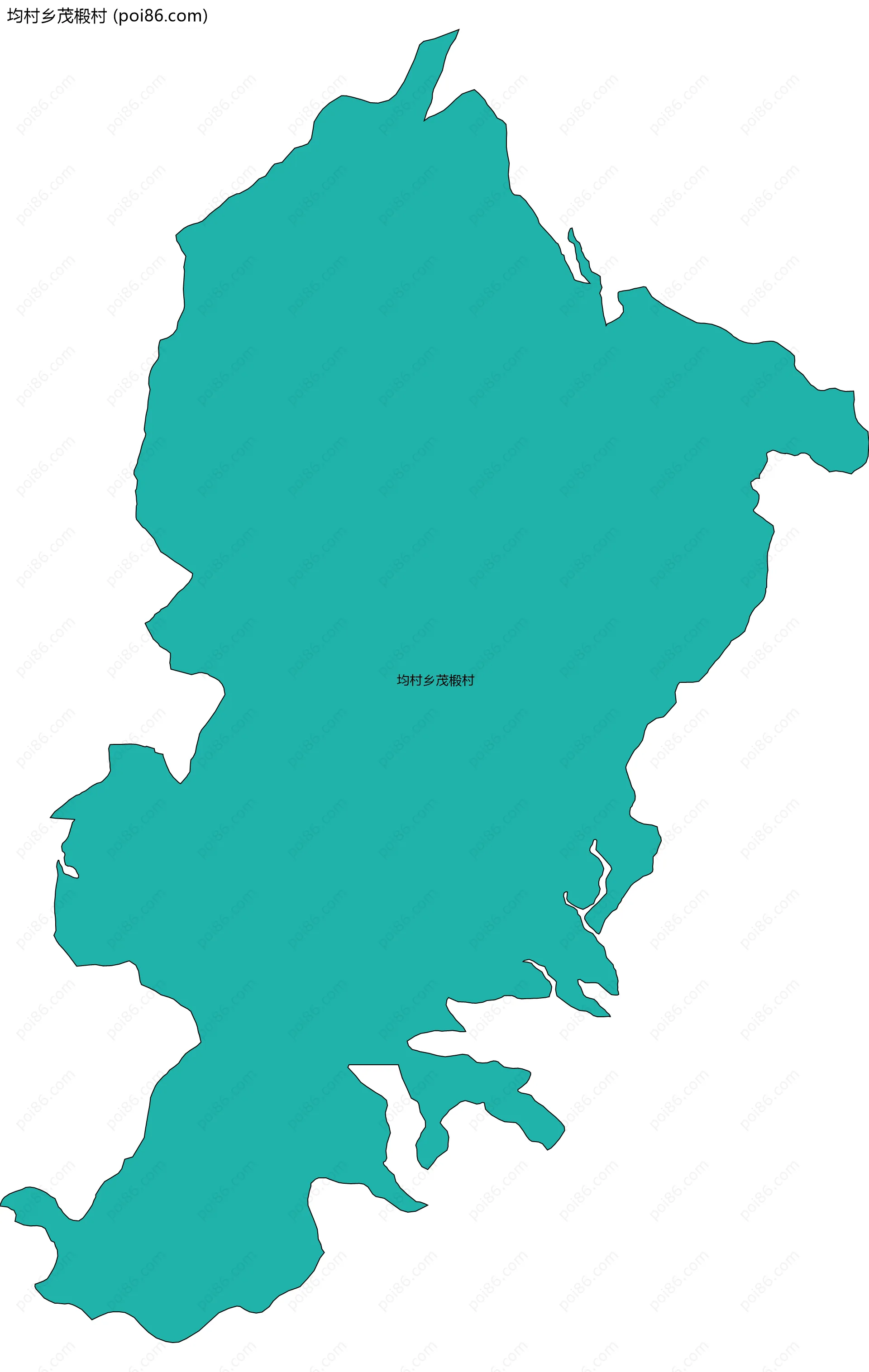 均村乡茂椴村边界地图