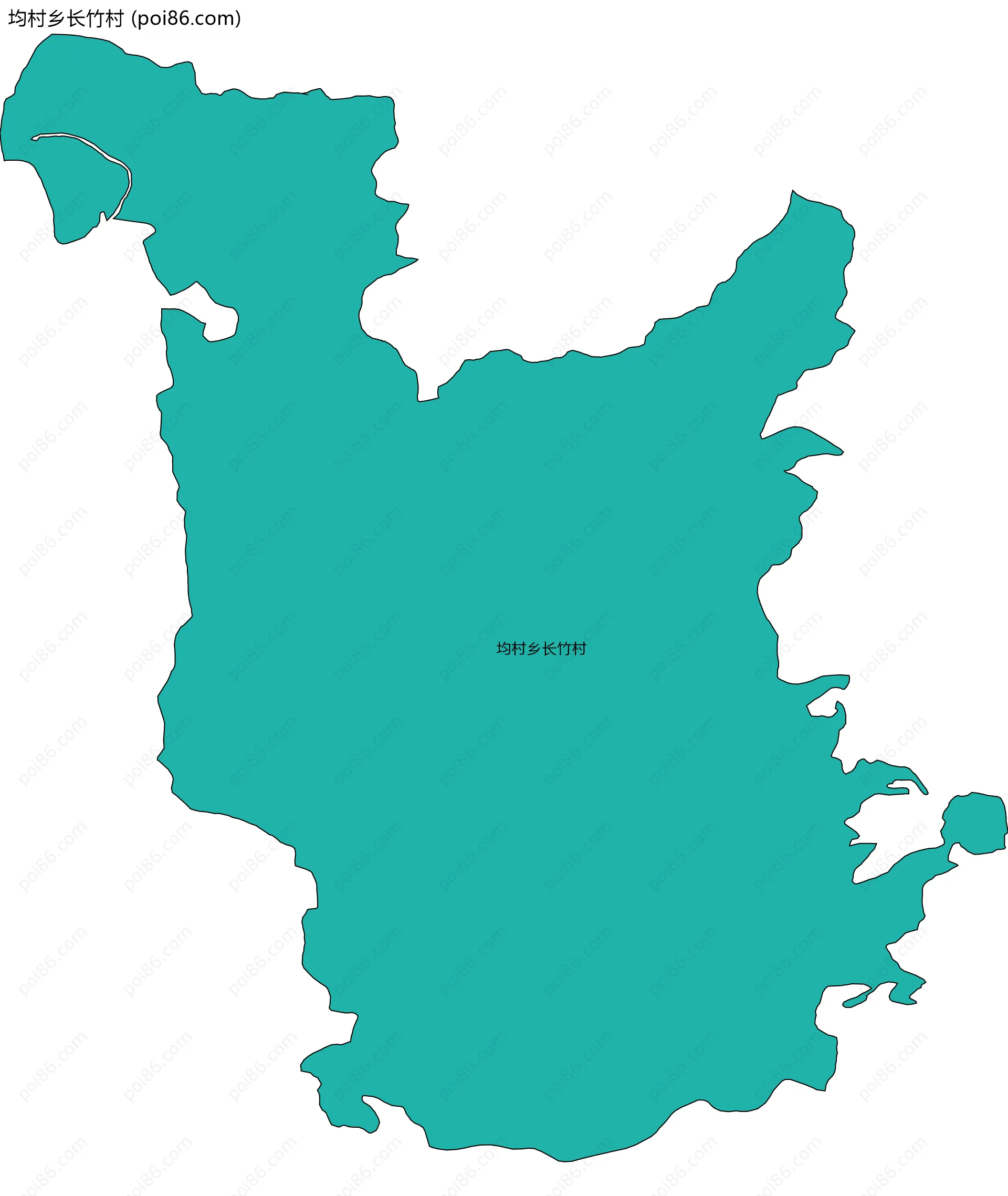 均村乡长竹村边界地图