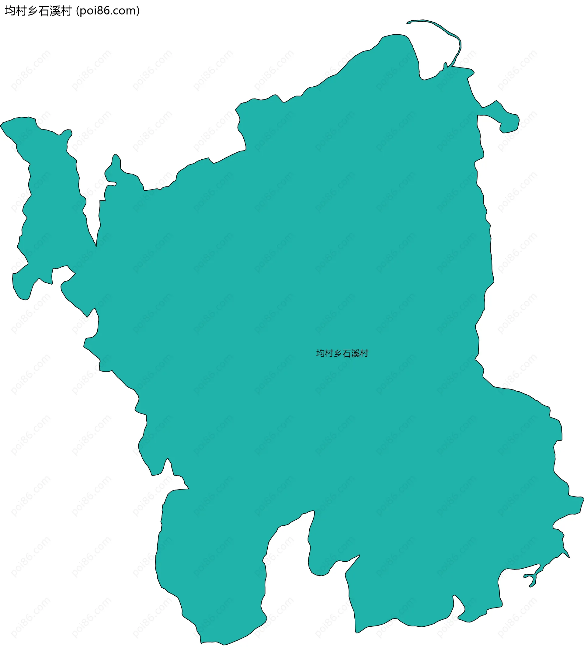 均村乡石溪村边界地图