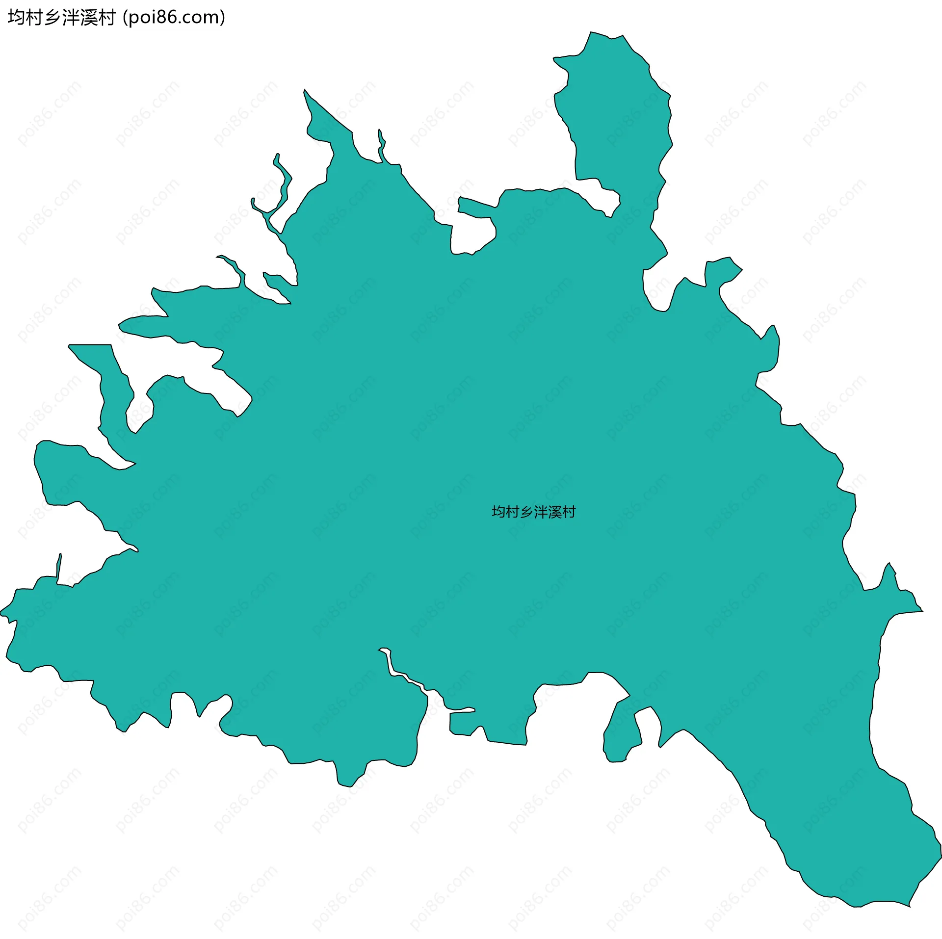 均村乡泮溪村边界地图