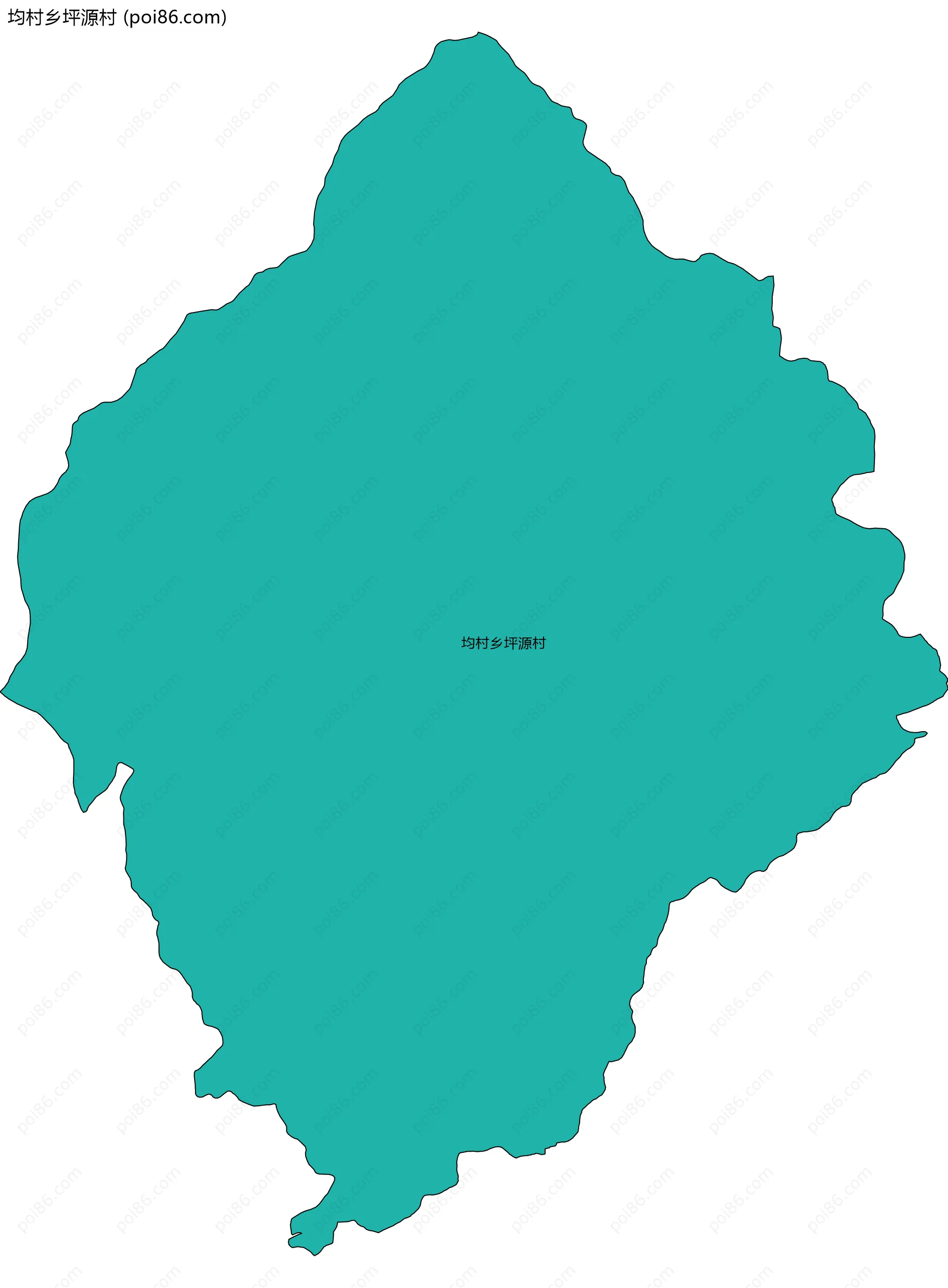 均村乡坪源村边界地图