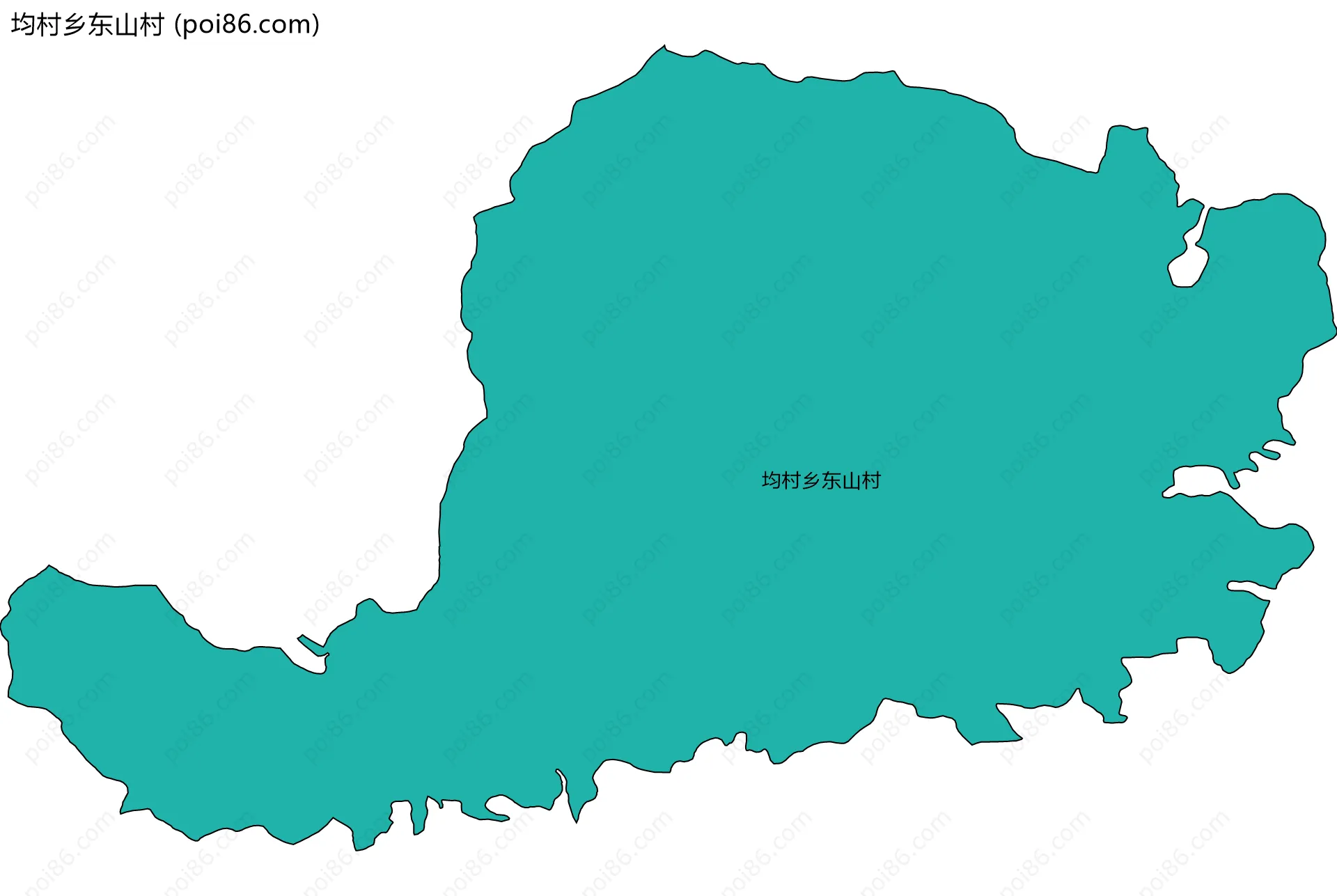 均村乡东山村边界地图