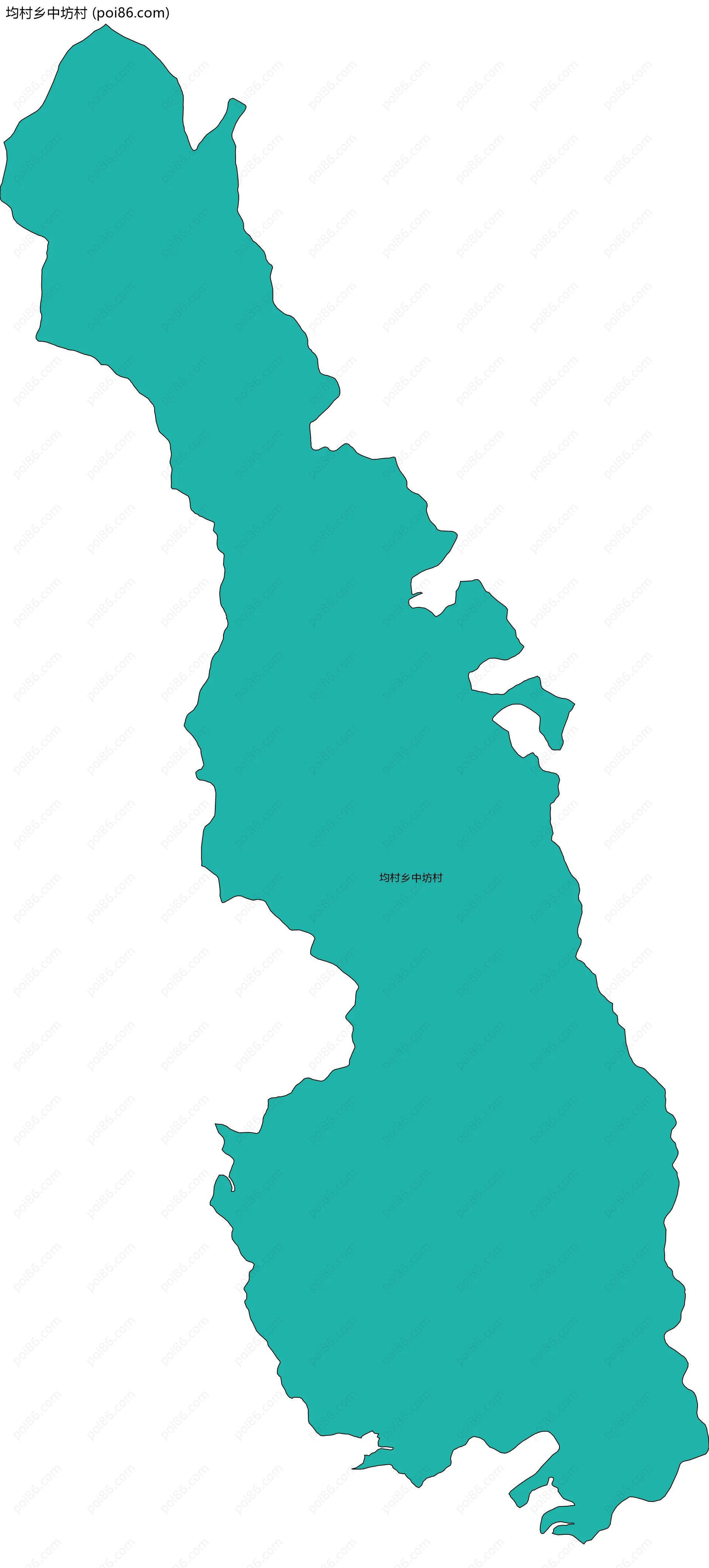 均村乡中坊村边界地图