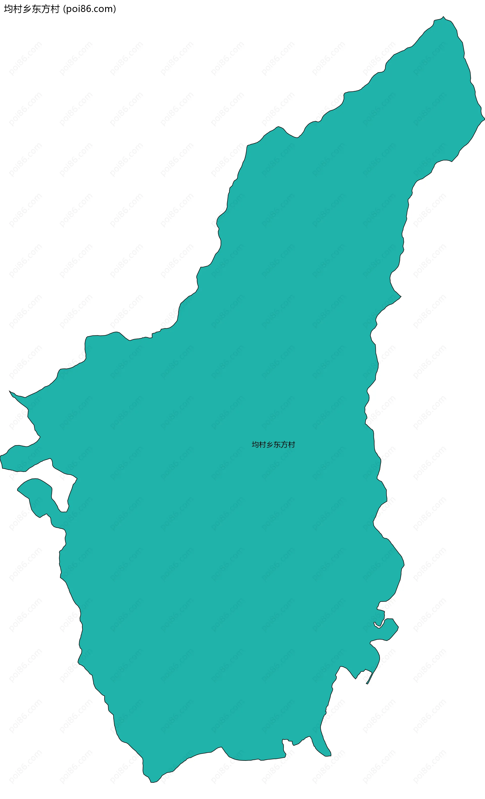 均村乡东方村边界地图