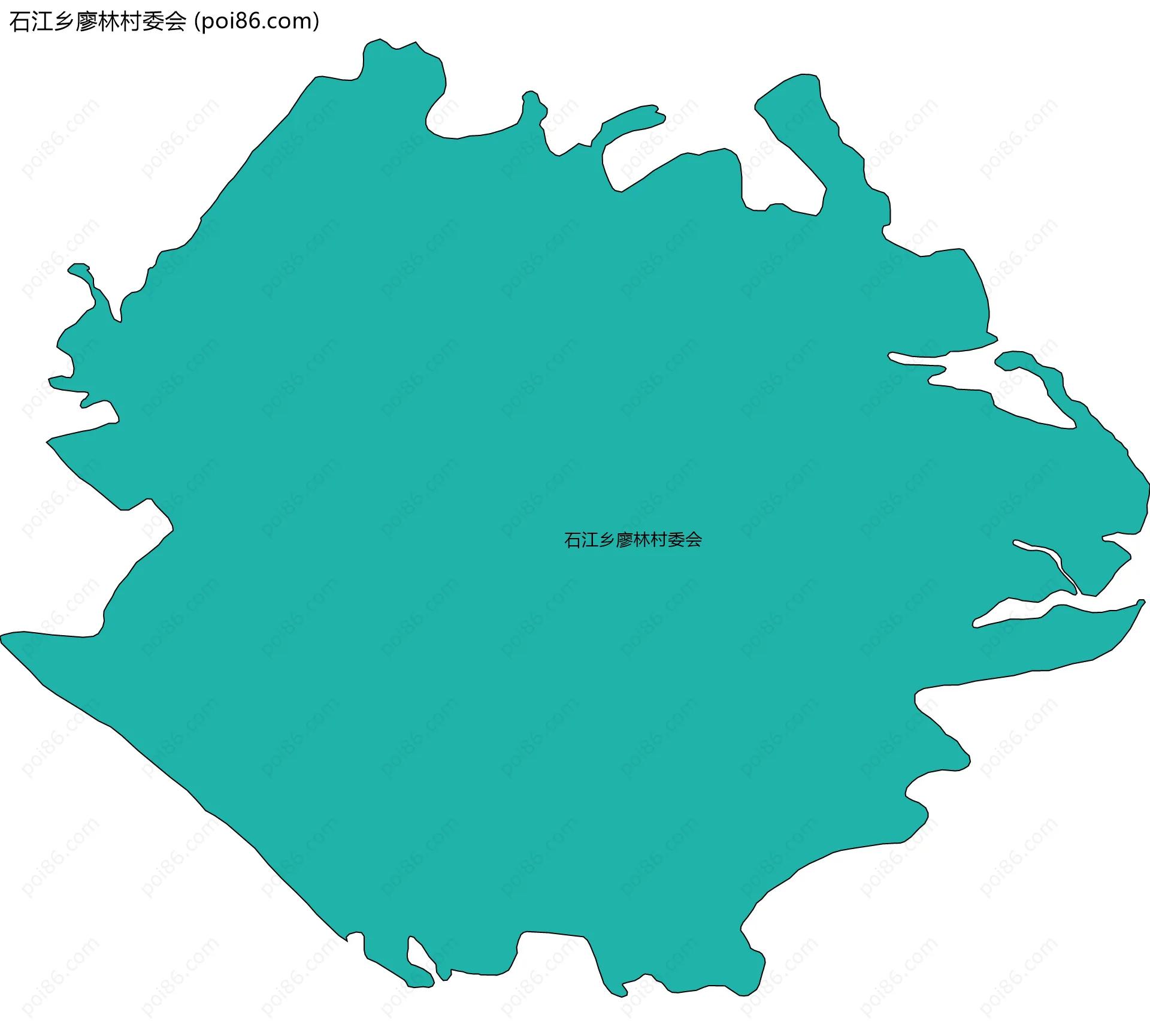 石江乡廖林村委会边界地图
