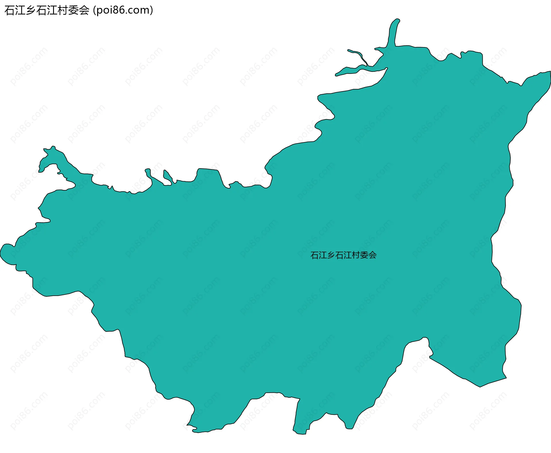 石江乡石江村委会边界地图