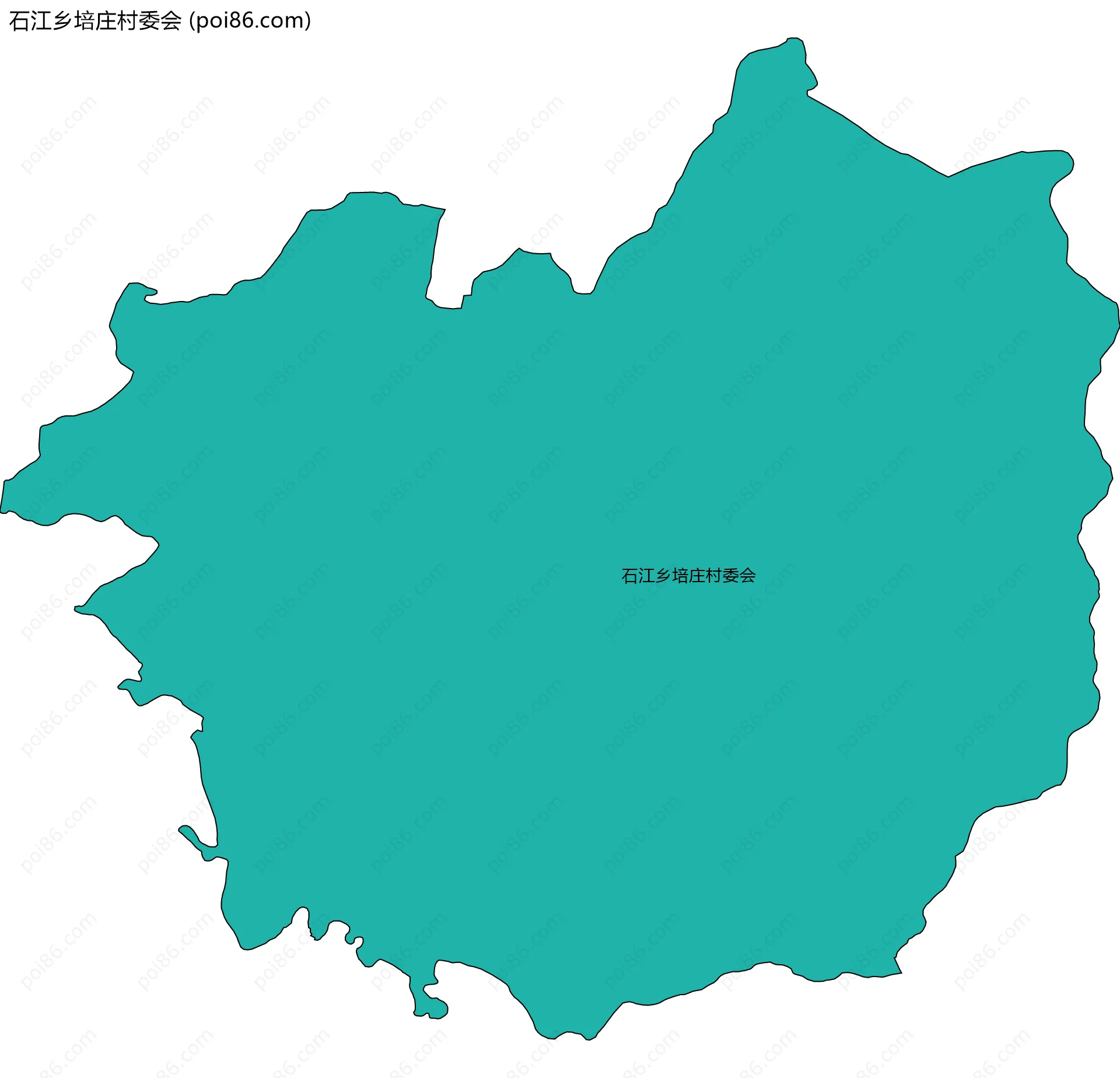 石江乡培庄村委会边界地图