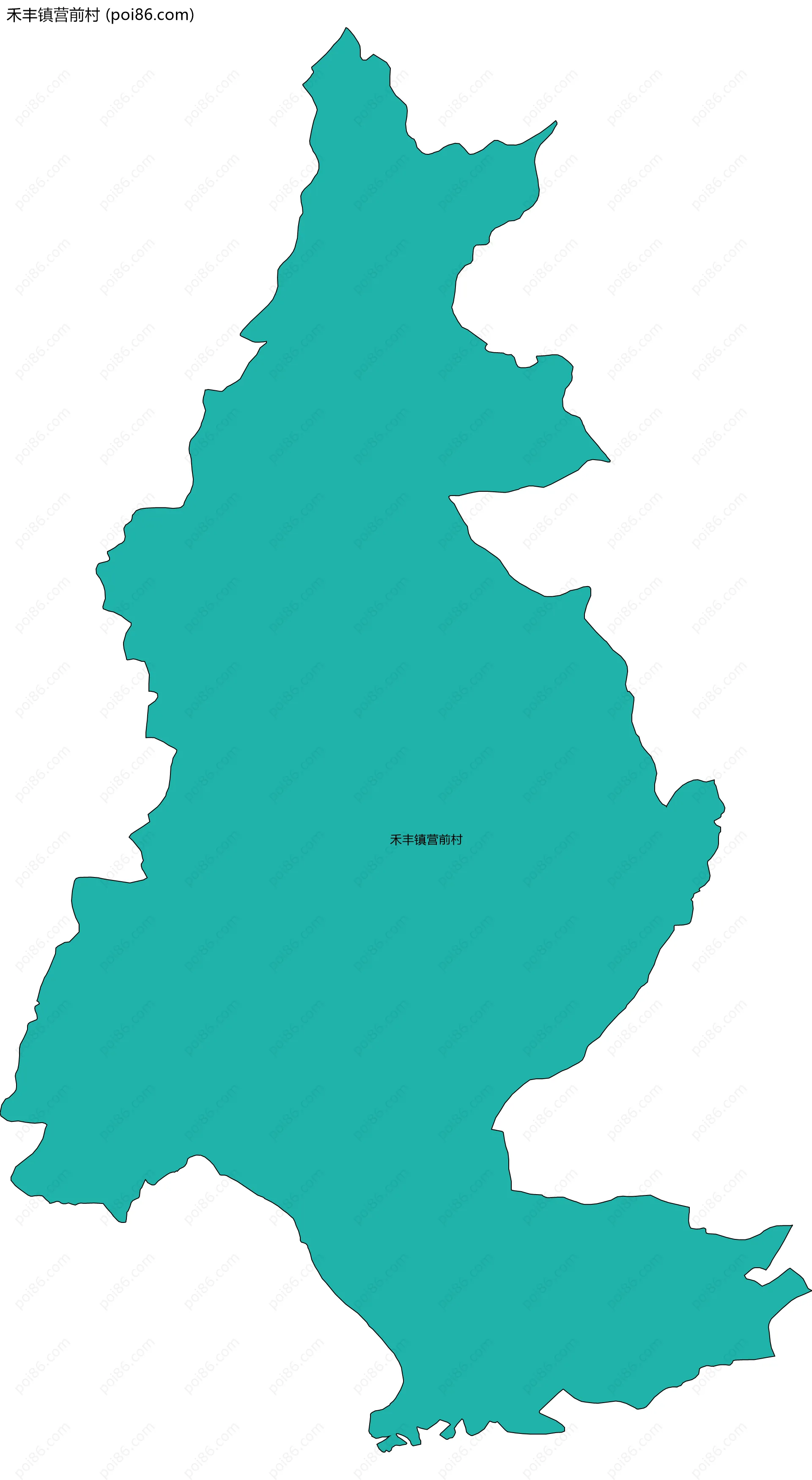 禾丰镇营前村边界地图