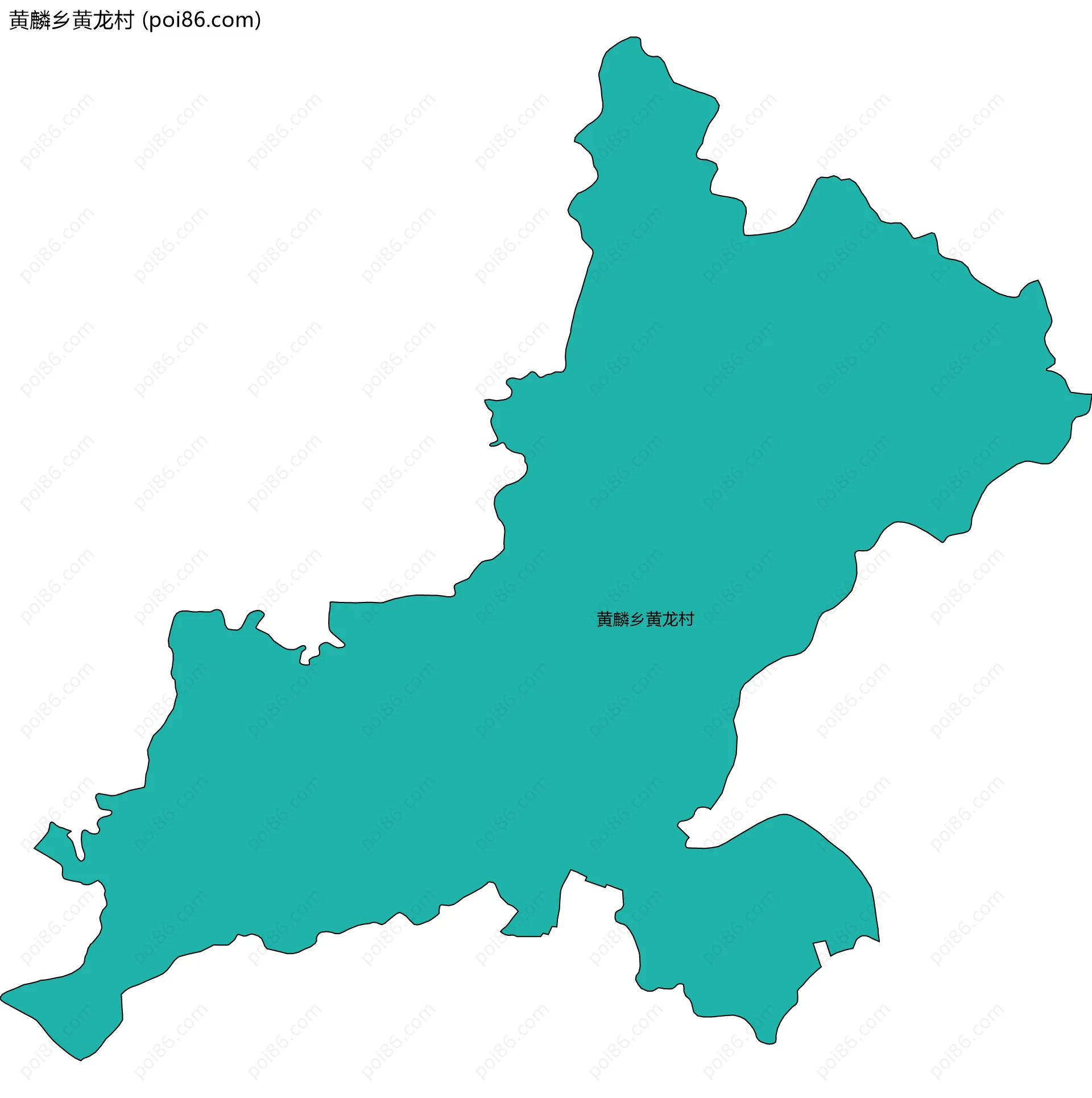 黄麟乡黄龙村边界地图