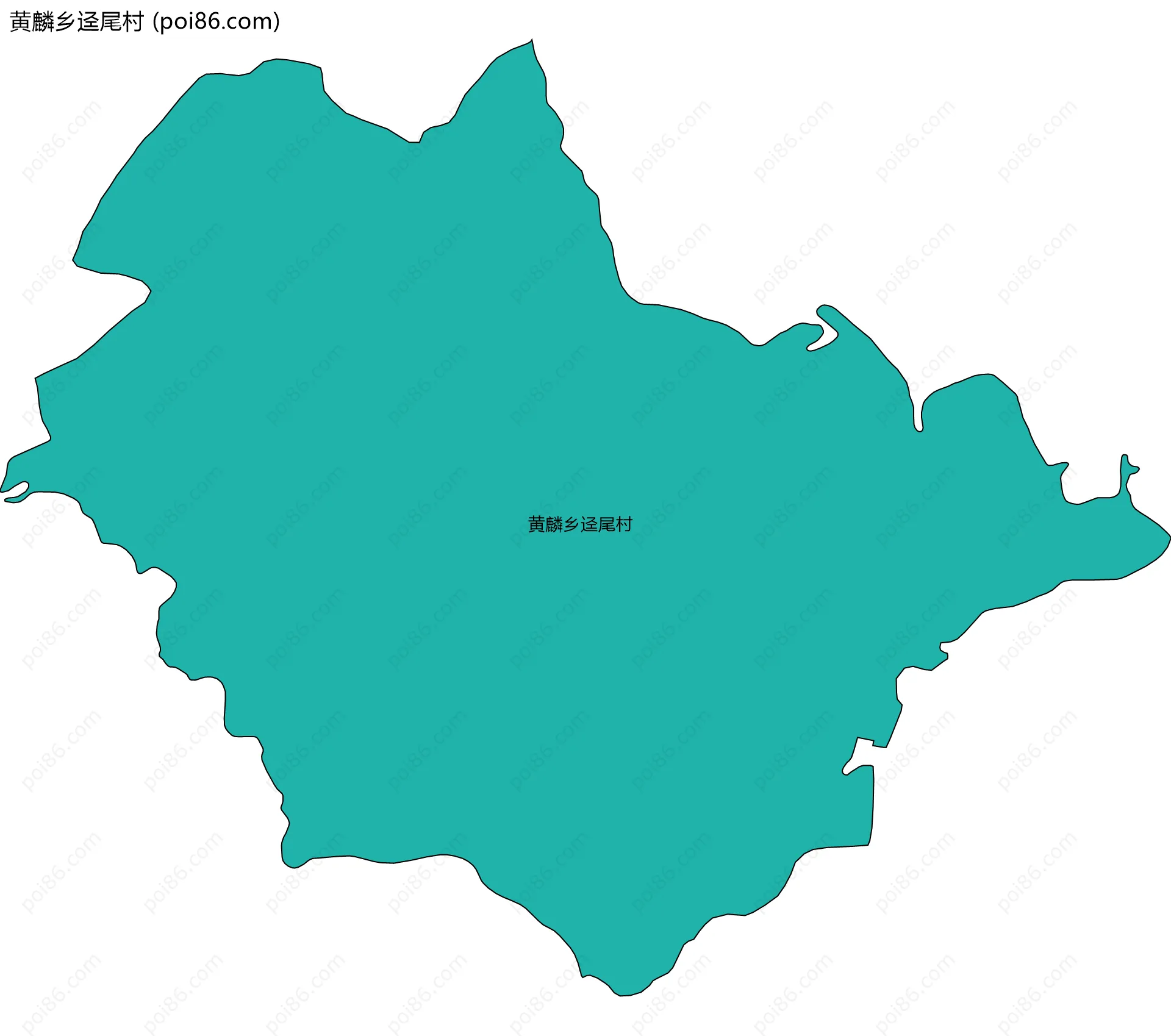 黄麟乡迳尾村边界地图