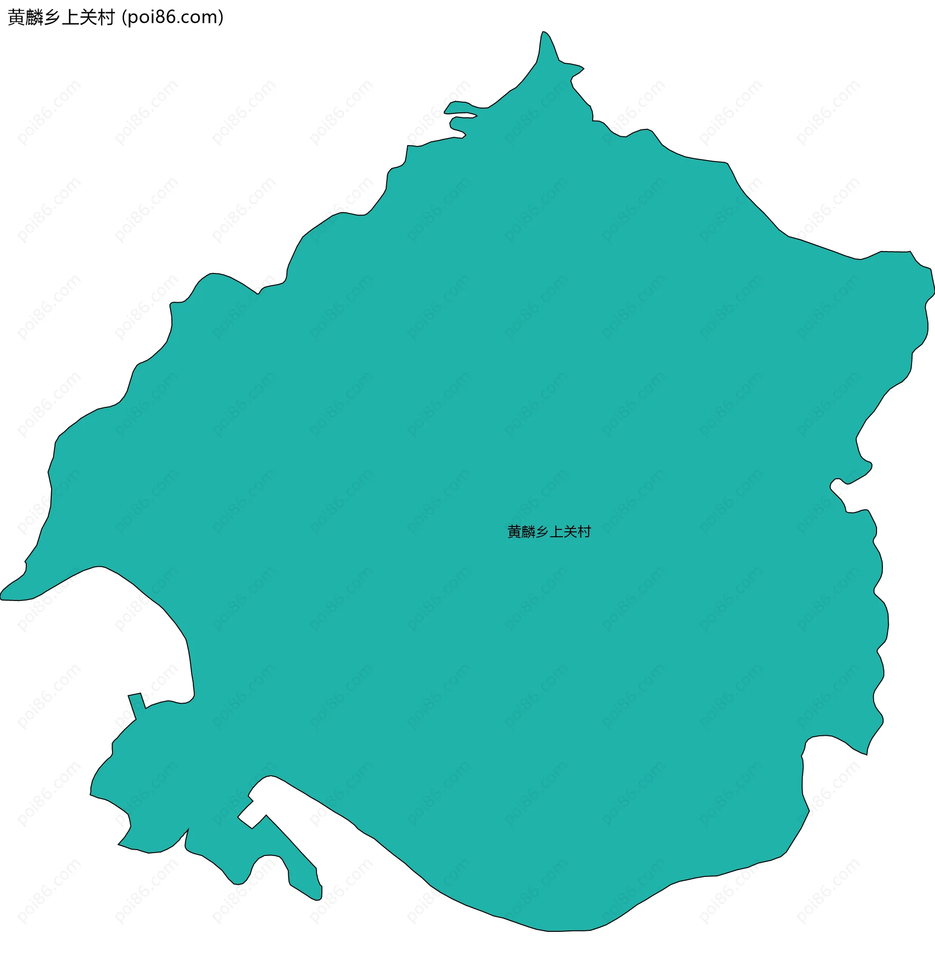 黄麟乡上关村边界地图