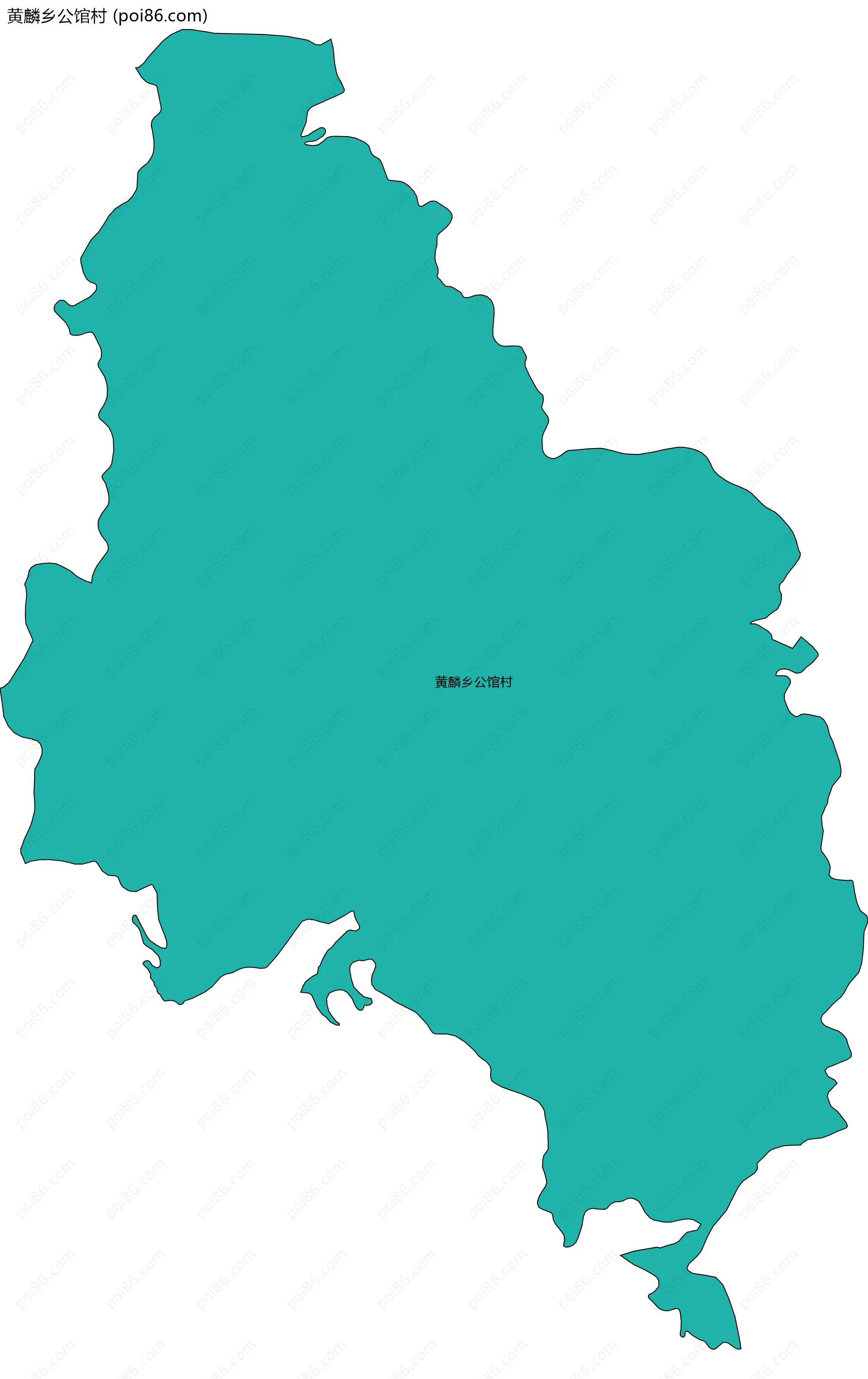 黄麟乡公馆村边界地图