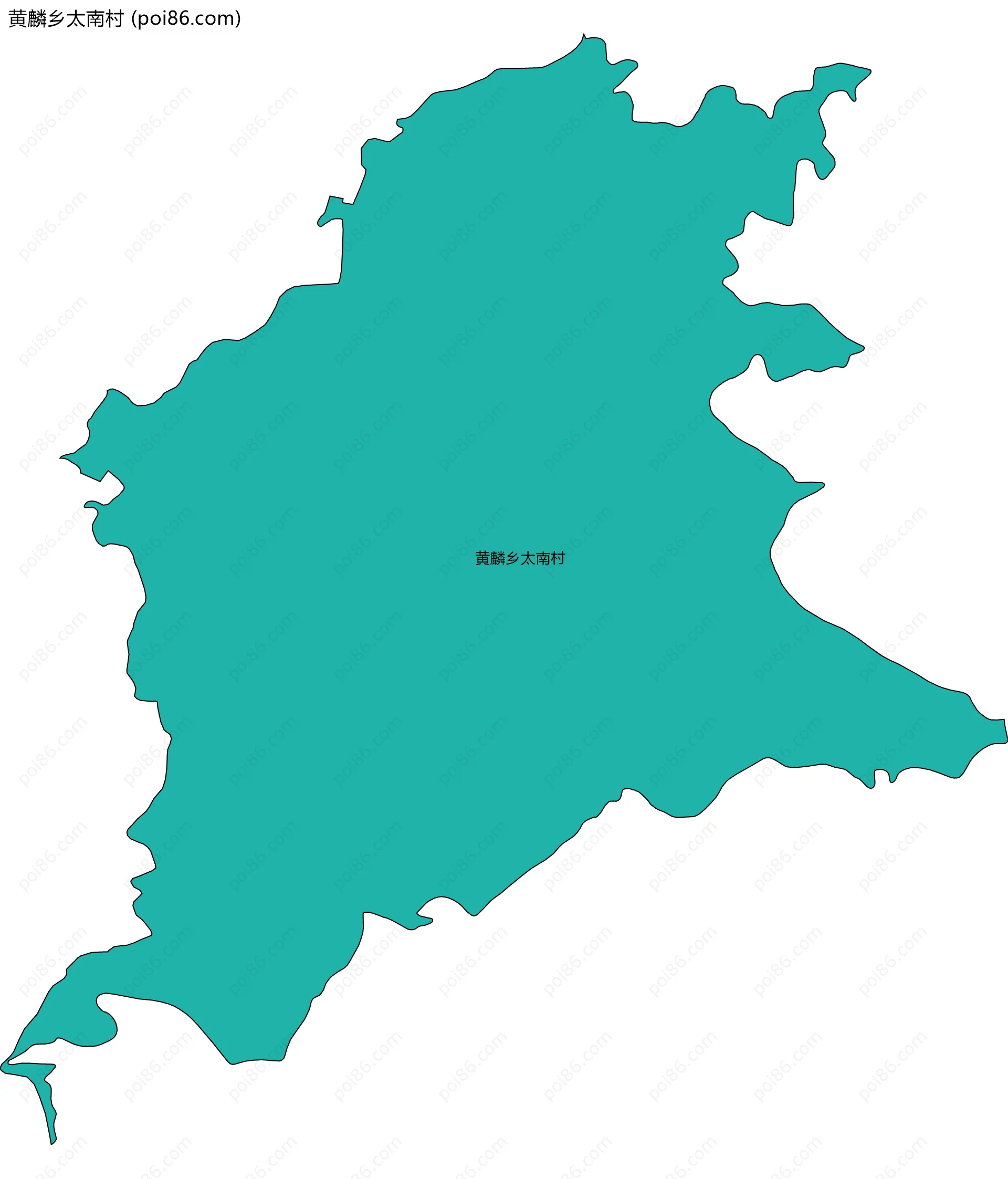 黄麟乡太南村边界地图