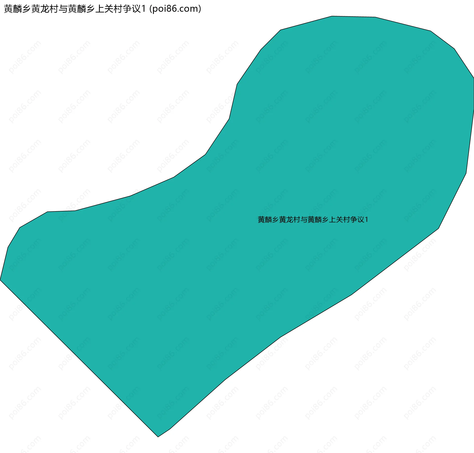 黄麟乡黄龙村与黄麟乡上关村争议1边界地图