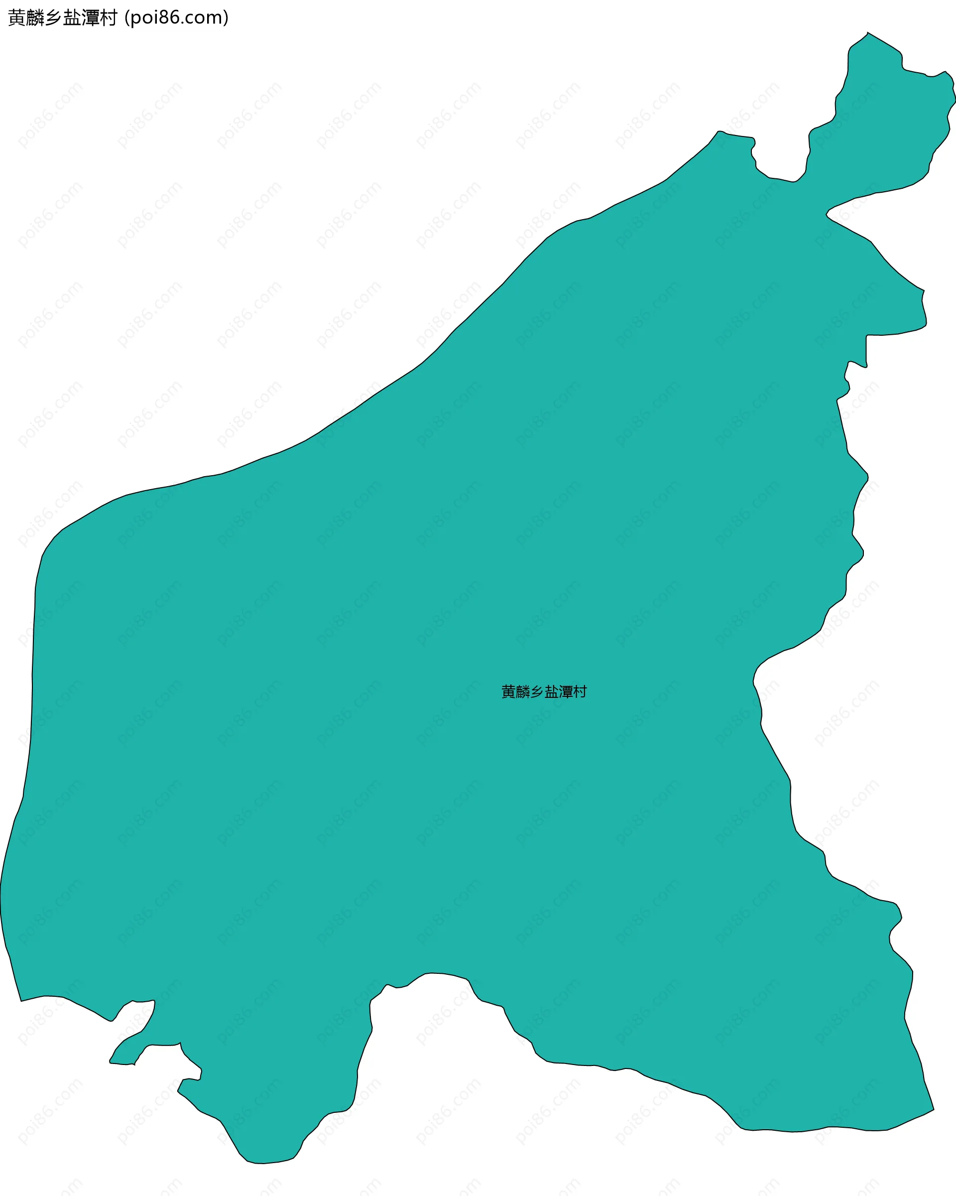 黄麟乡盐潭村边界地图